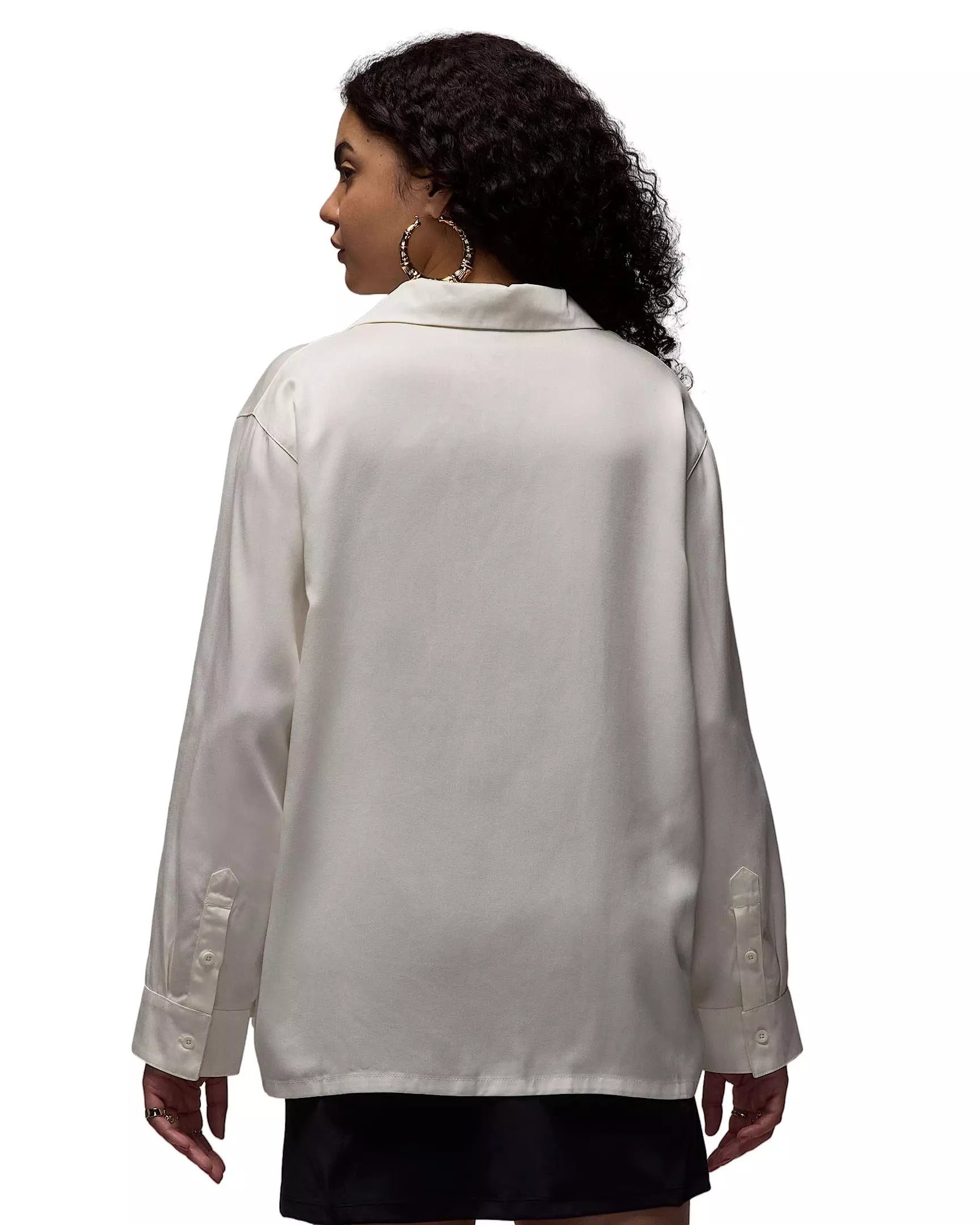 Jordan Air Women's Long-Sleeve Woven Top - WHITE