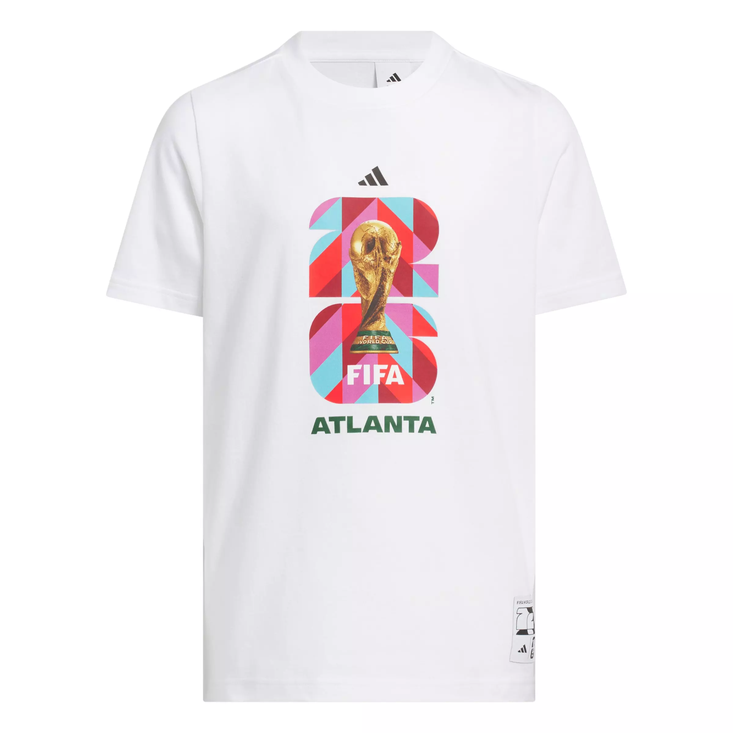 adidas Big Kids' FIFA World Cup 26 Host City Atlanta Graphic T-Shirt - White - WHITE
