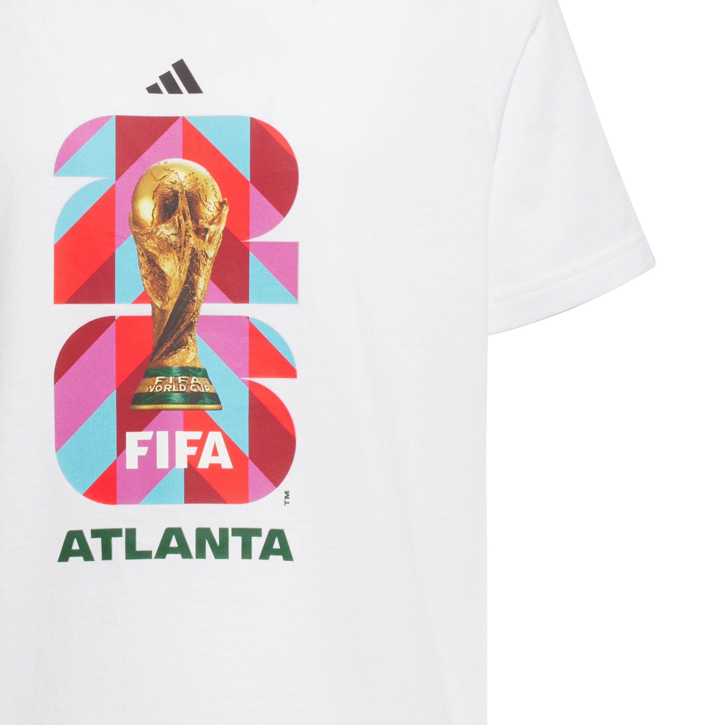 adidas FIFA World Cup 26 Host City Atlanta Big Kids' White Graphic T-Shirt