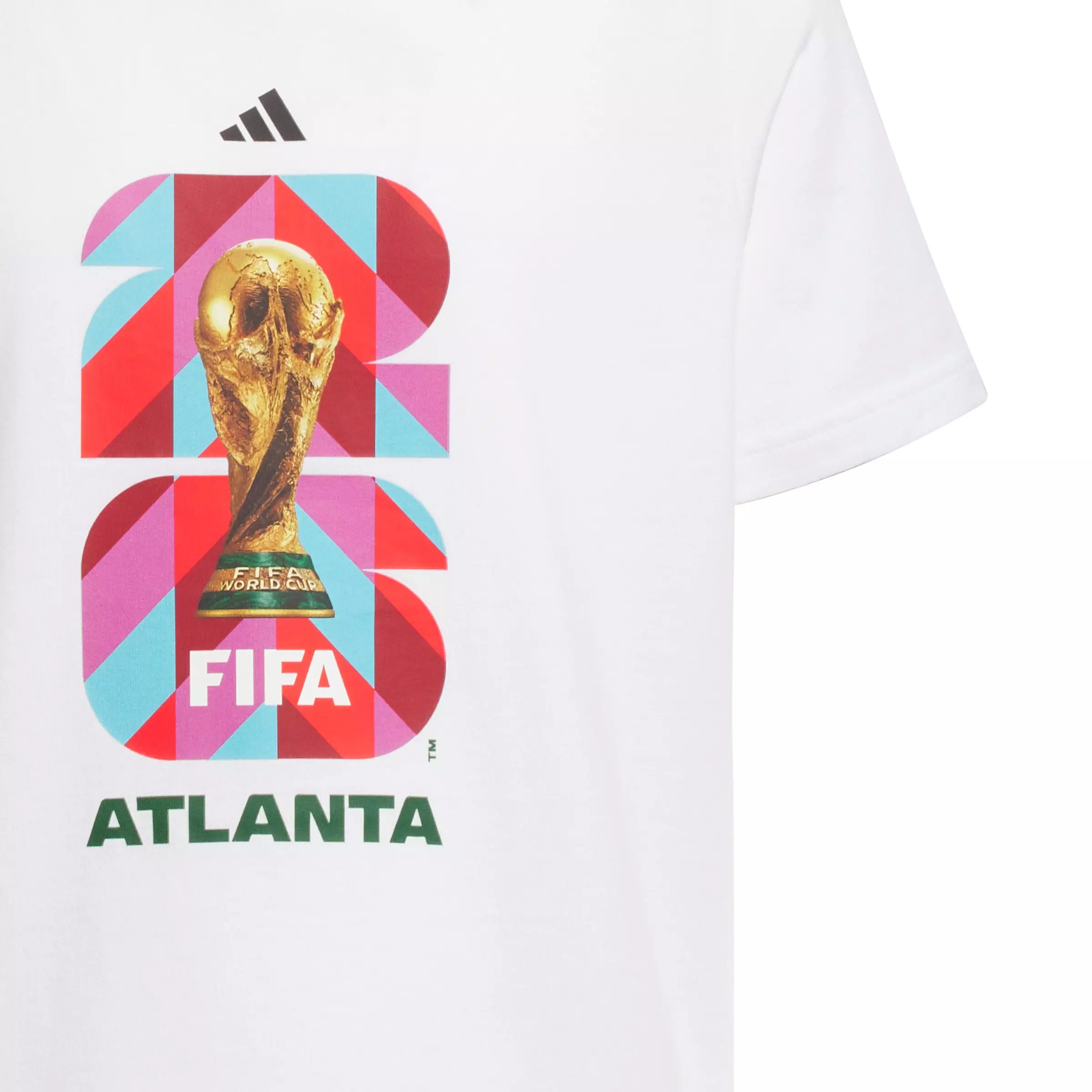 adidas Big Kids' FIFA World Cup 26 Host City Atlanta Graphic T-Shirt - White - WHITE