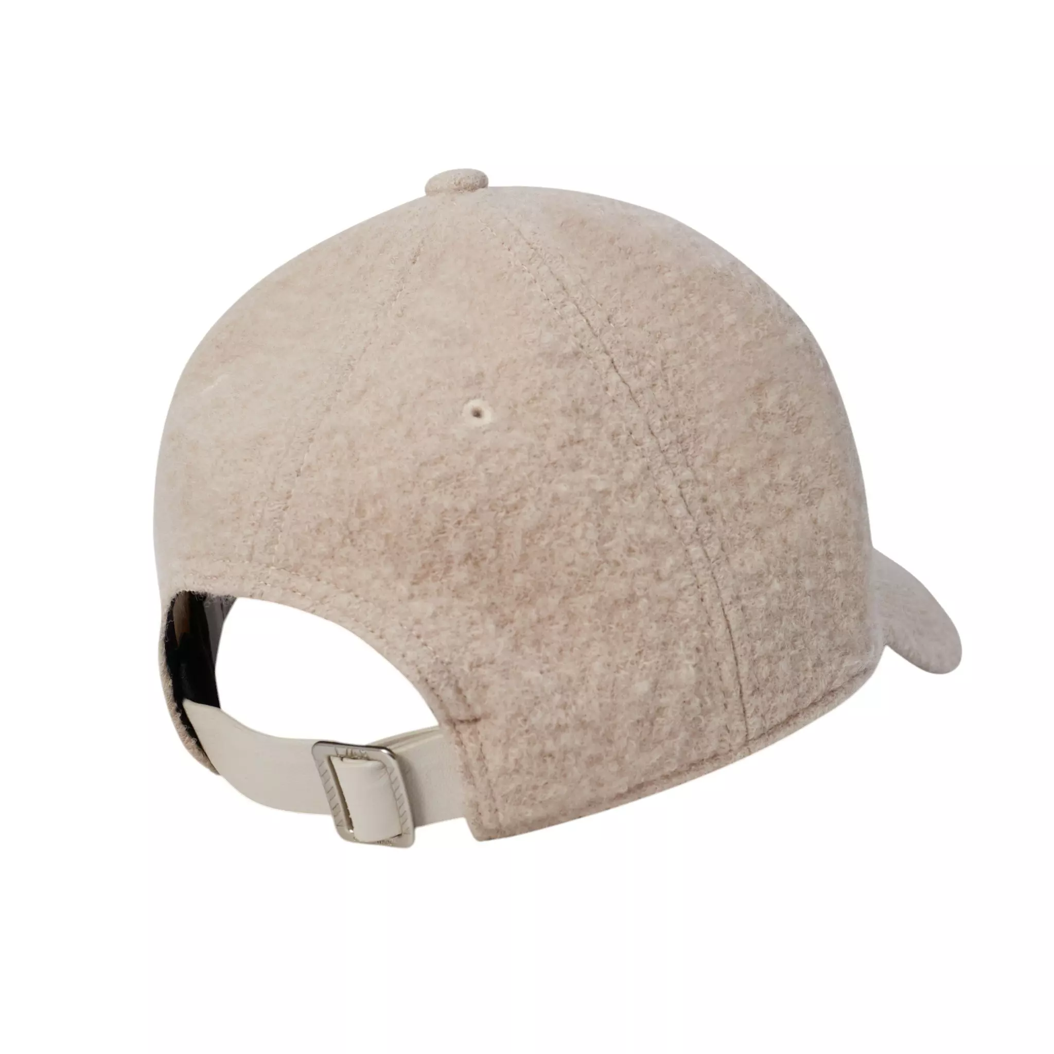 L/AB c/o Off-White Embroidered Curved Brim Sherpa Hat - Cream - CREAM
