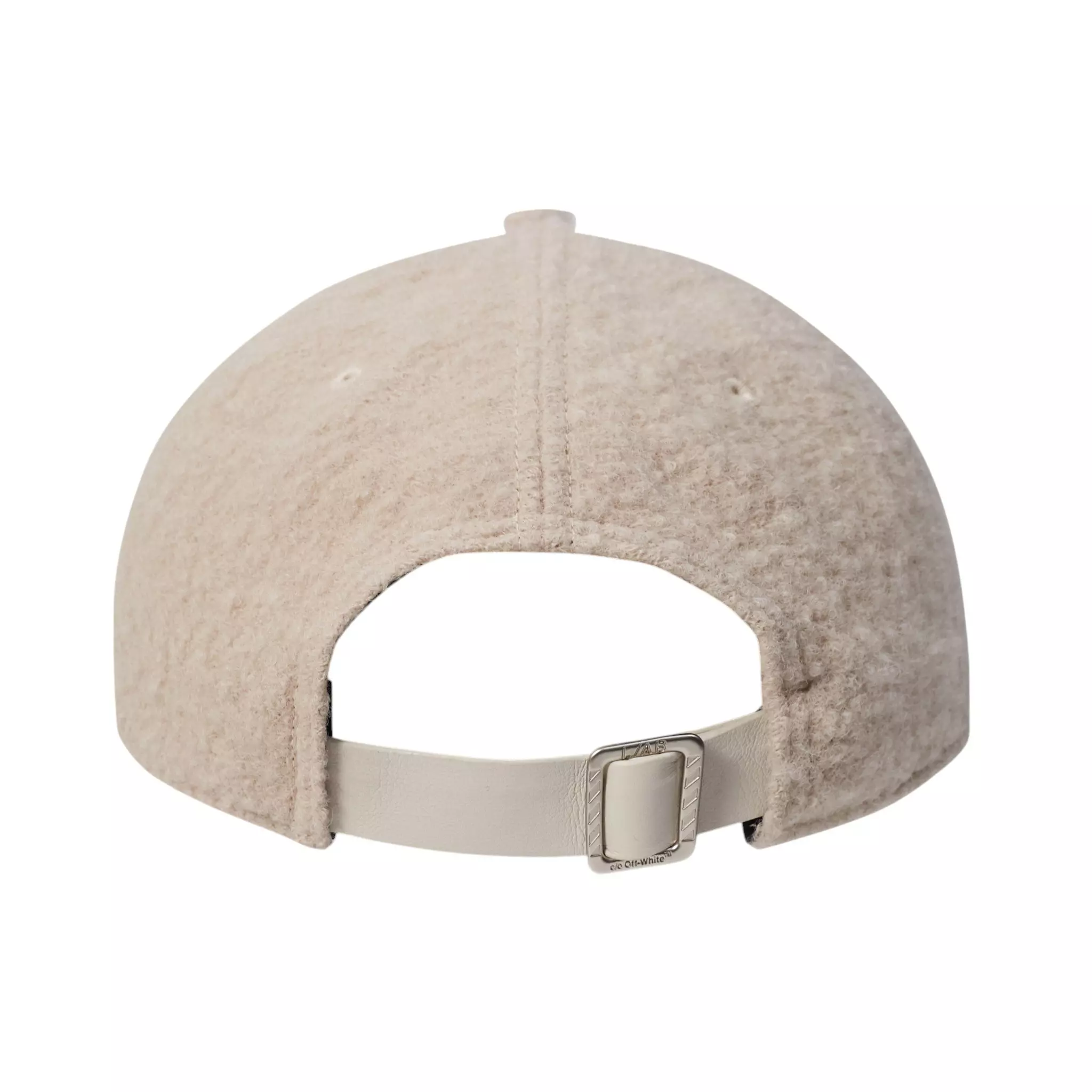L/AB c/o Off-White Embroidered Curved Brim Sherpa Hat - Cream - CREAM