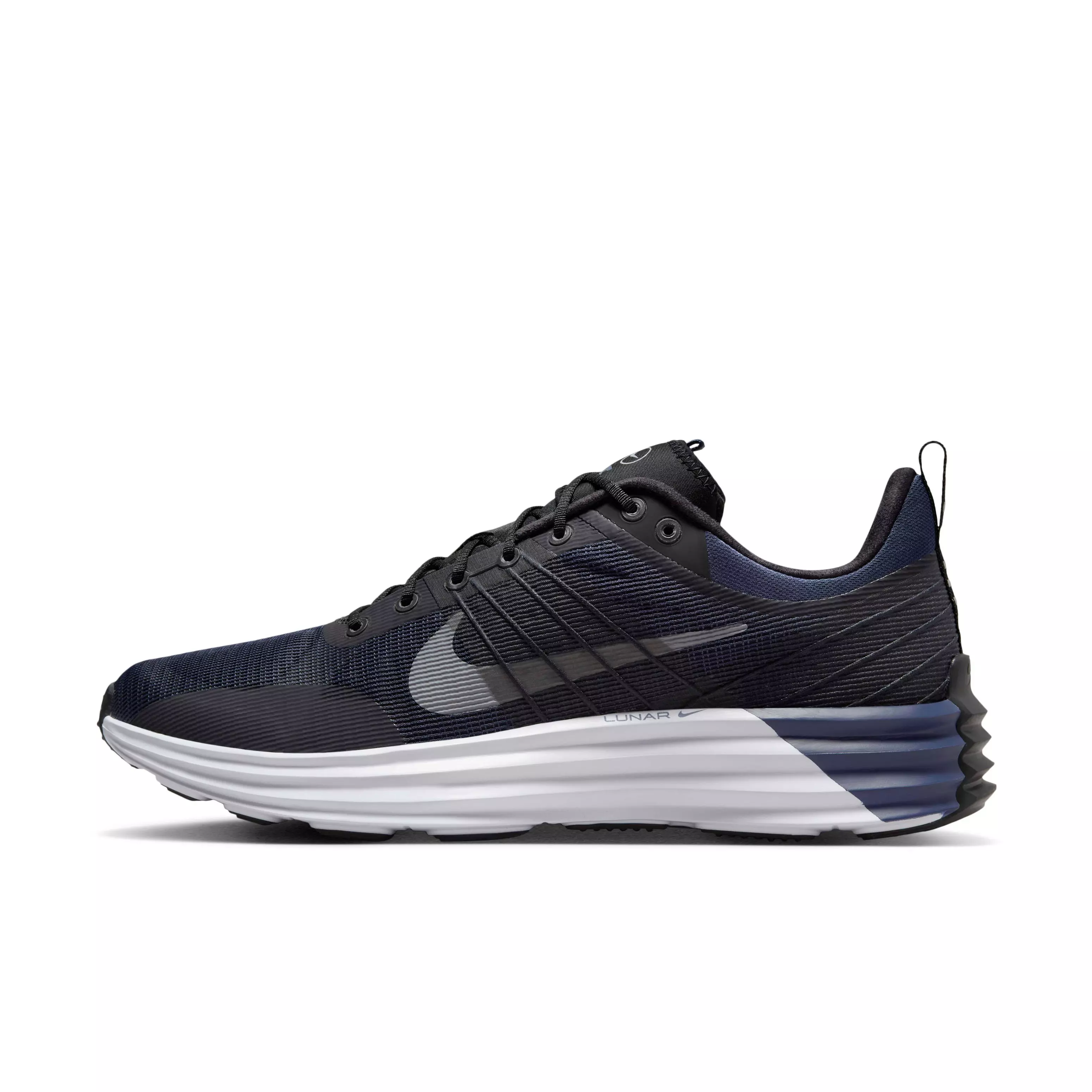 Nike Lunar Roam "Black/Midnight Navy/White/Reflect Silver" Men's Shoe - BLACK/NAVY/WHITE/SILVER