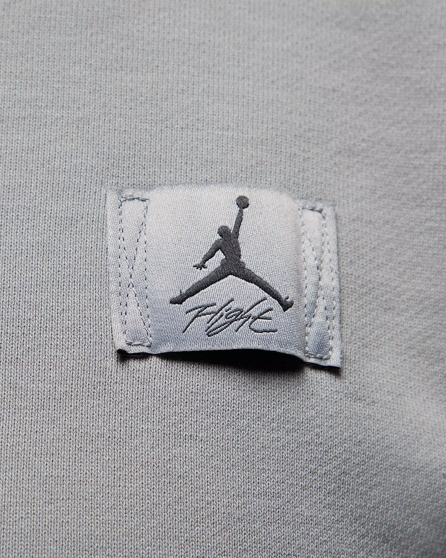 Jordan Women's Flight Fleece French Terry Crew-Neck Sweatshirt -Grey - GREY