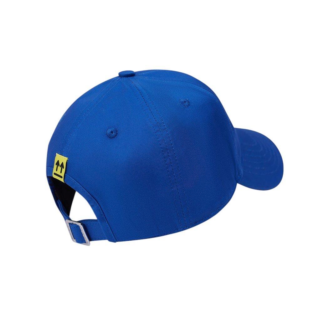 L/AB c/o Off-White Horizontal Embroidered Curved Brim Twill Hat - Royal - ROYAL