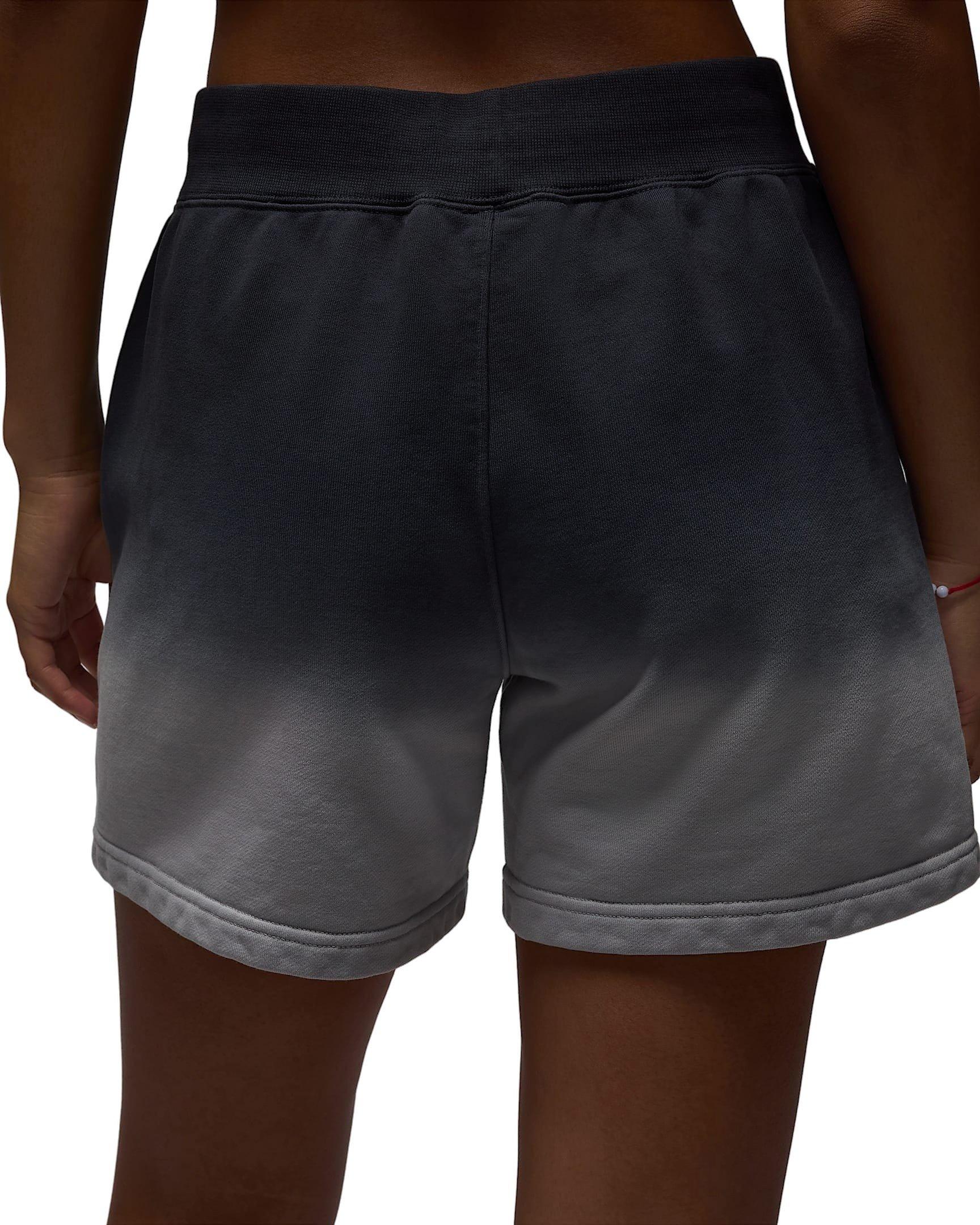 Jordan Women's Flight Fleece French Terry Dip Shorts -Grey - GREY Thumbnail View 2