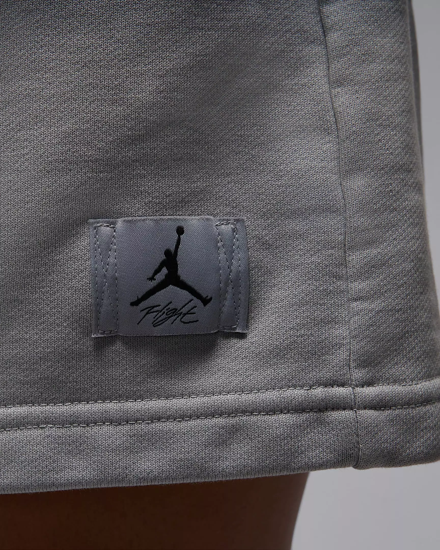 Jordan Women's Flight Fleece French Terry Dip Shorts -Grey - GREY