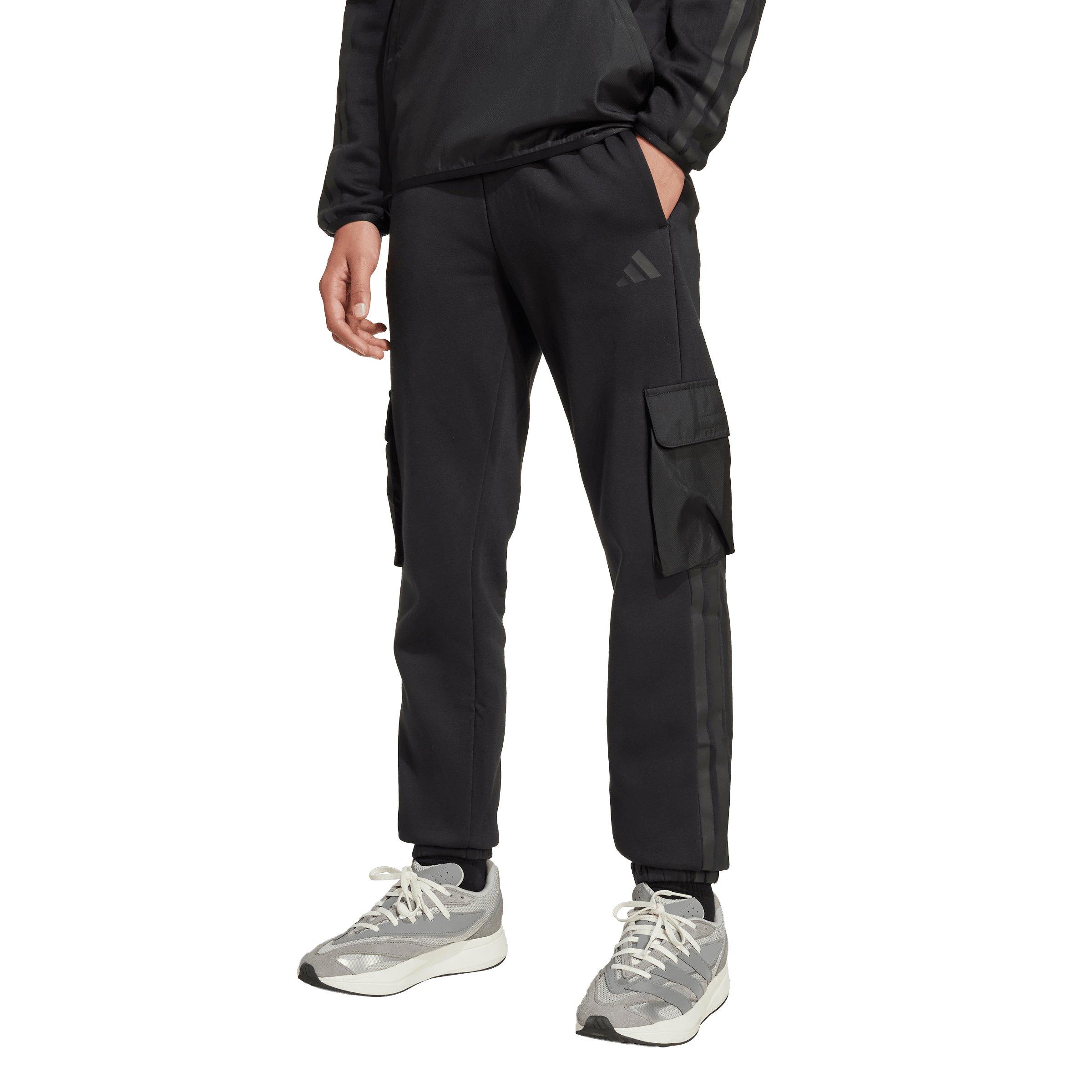 adidas Utility Pack Fleece Big Boys' Black Cargo Joggers