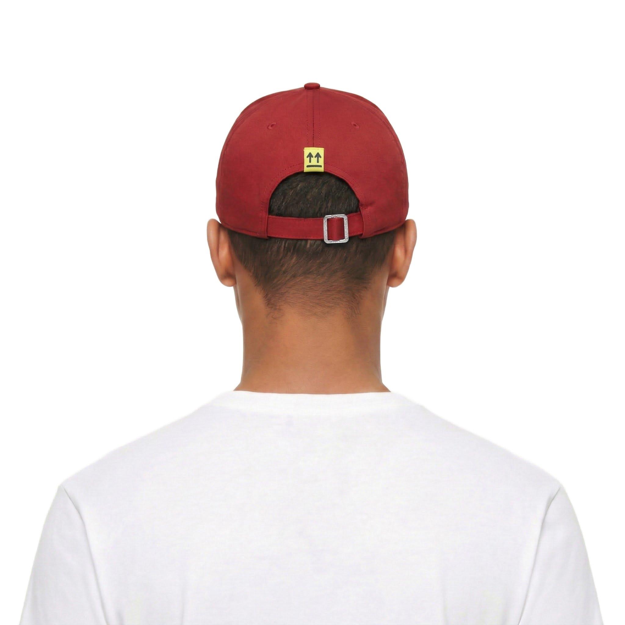 L/AB c/o Off-White Off Embroidered Curved Brim Twill Hat - Red - RED