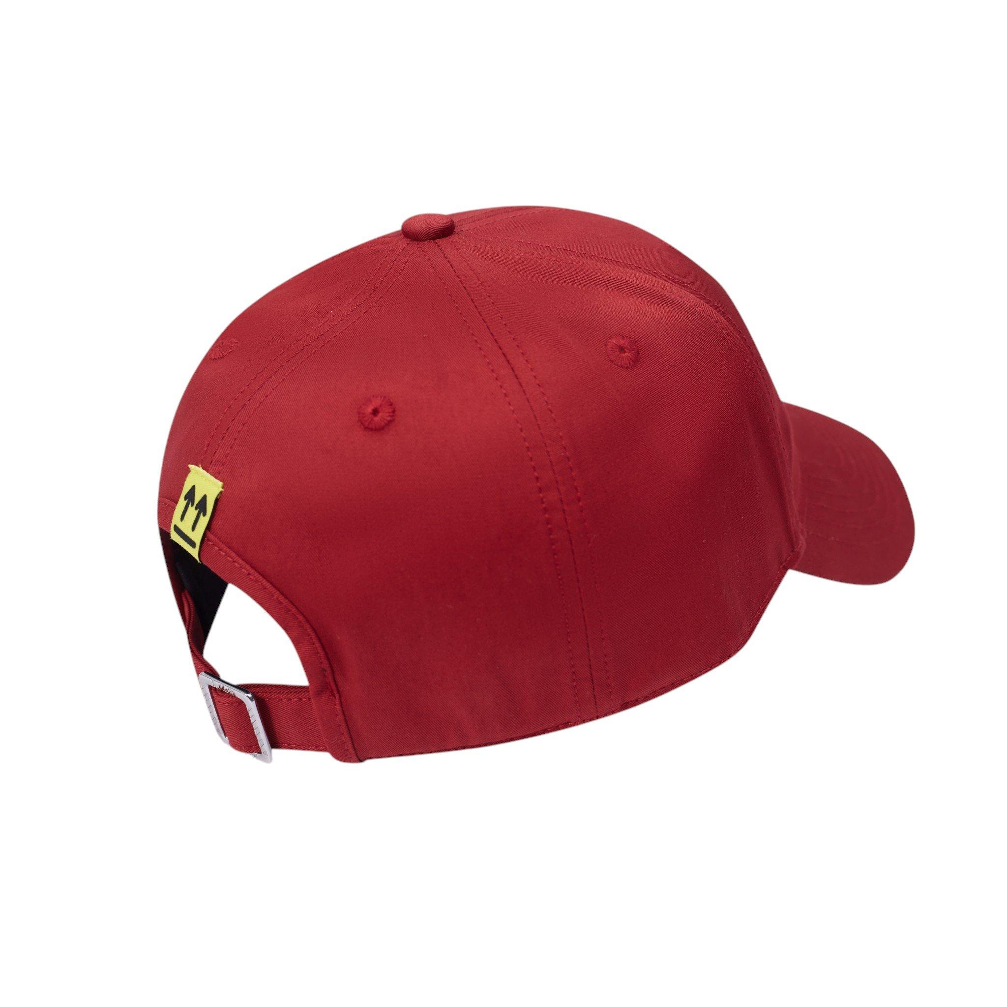 L/AB c/o Off-White Off Embroidered Curved Brim Twill Hat - Red - RED