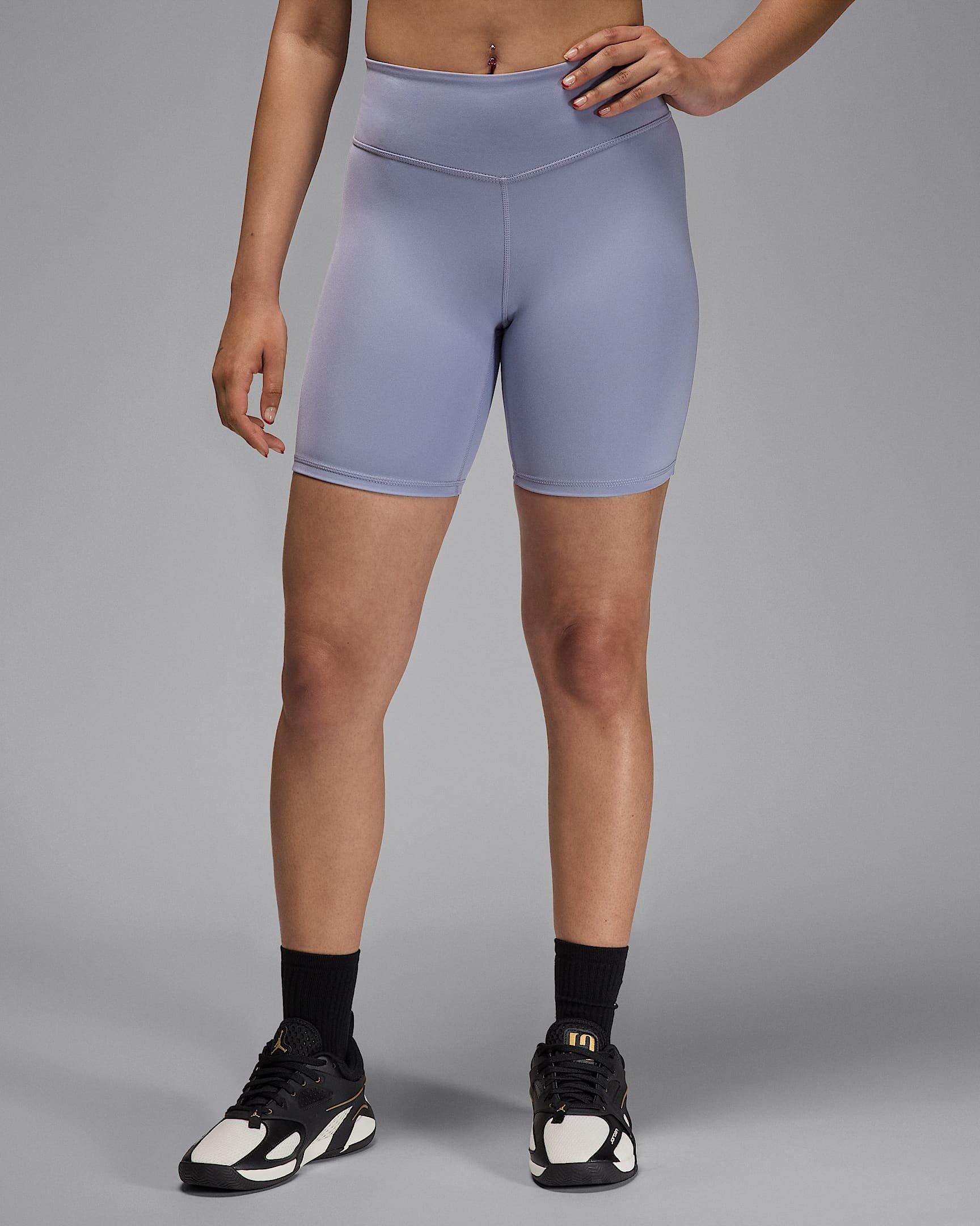 Jordan Women's Sport High-Waisted 7" Bike Shorts -Purple - PURPLE Thumbnail View 3