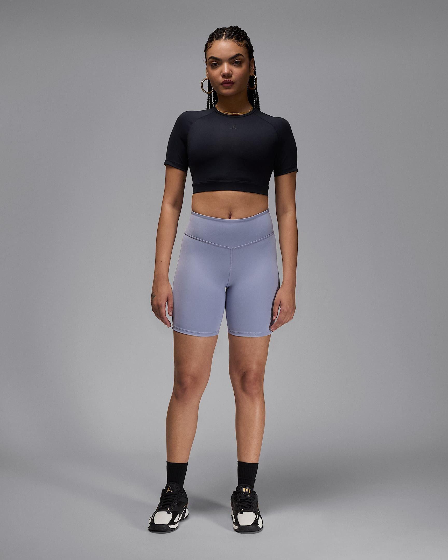 Jordan Women's Sport High-Waisted 7" Bike Shorts -Purple - PURPLE Thumbnail View 5