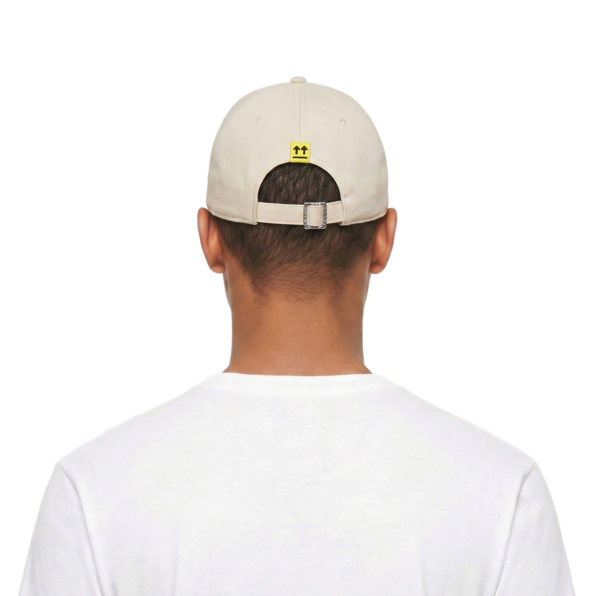 L/AB c/o Off-White Off Embroidered Curved Brim Twill Hat - Cream - CREAM