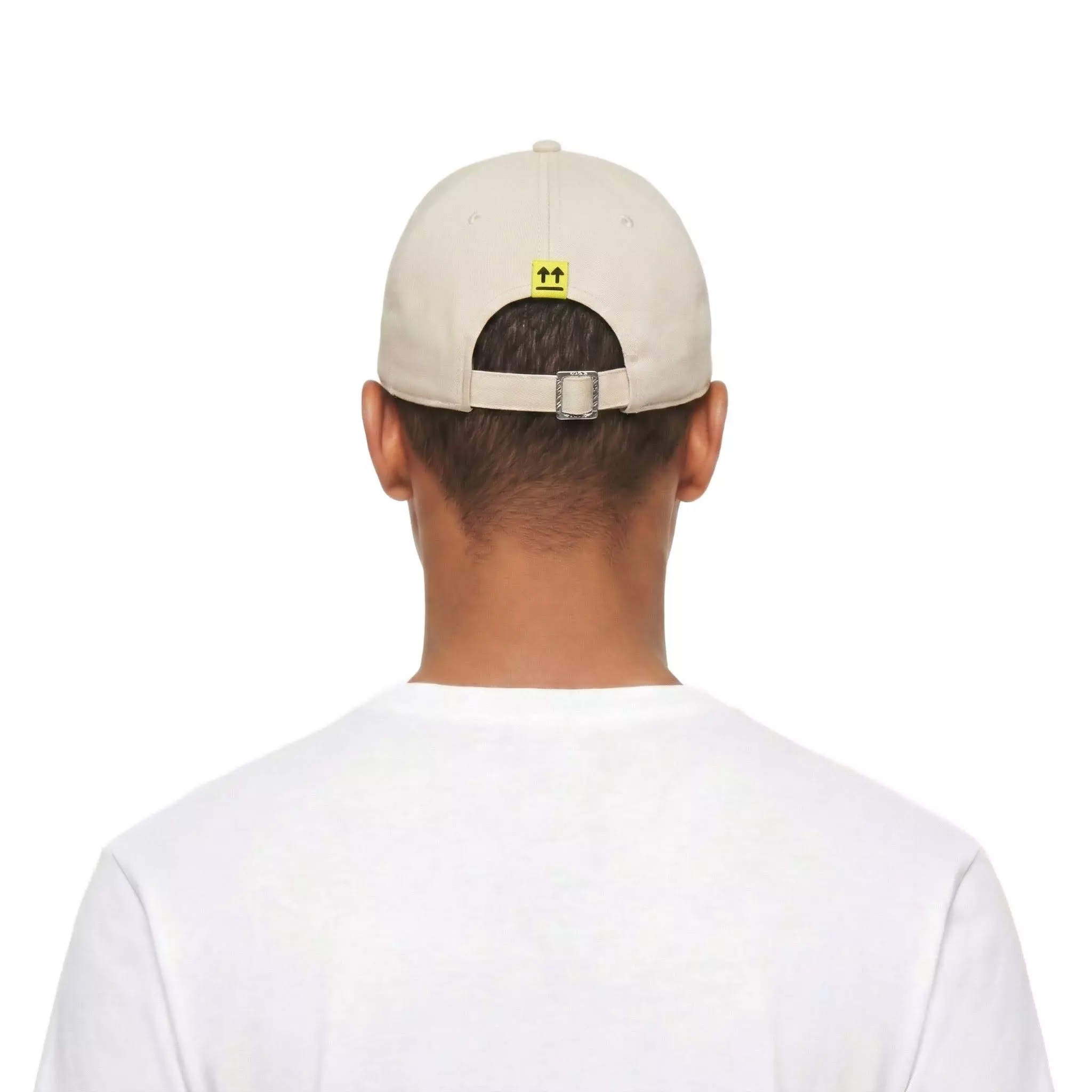 L/AB c/o Off-White Off Embroidered Curved Brim Twill Hat - Cream - CREAM