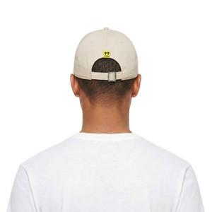 L/AB c/o Off-White Off Embroidered Curved Brim Twill Hat - Cream - CREAM