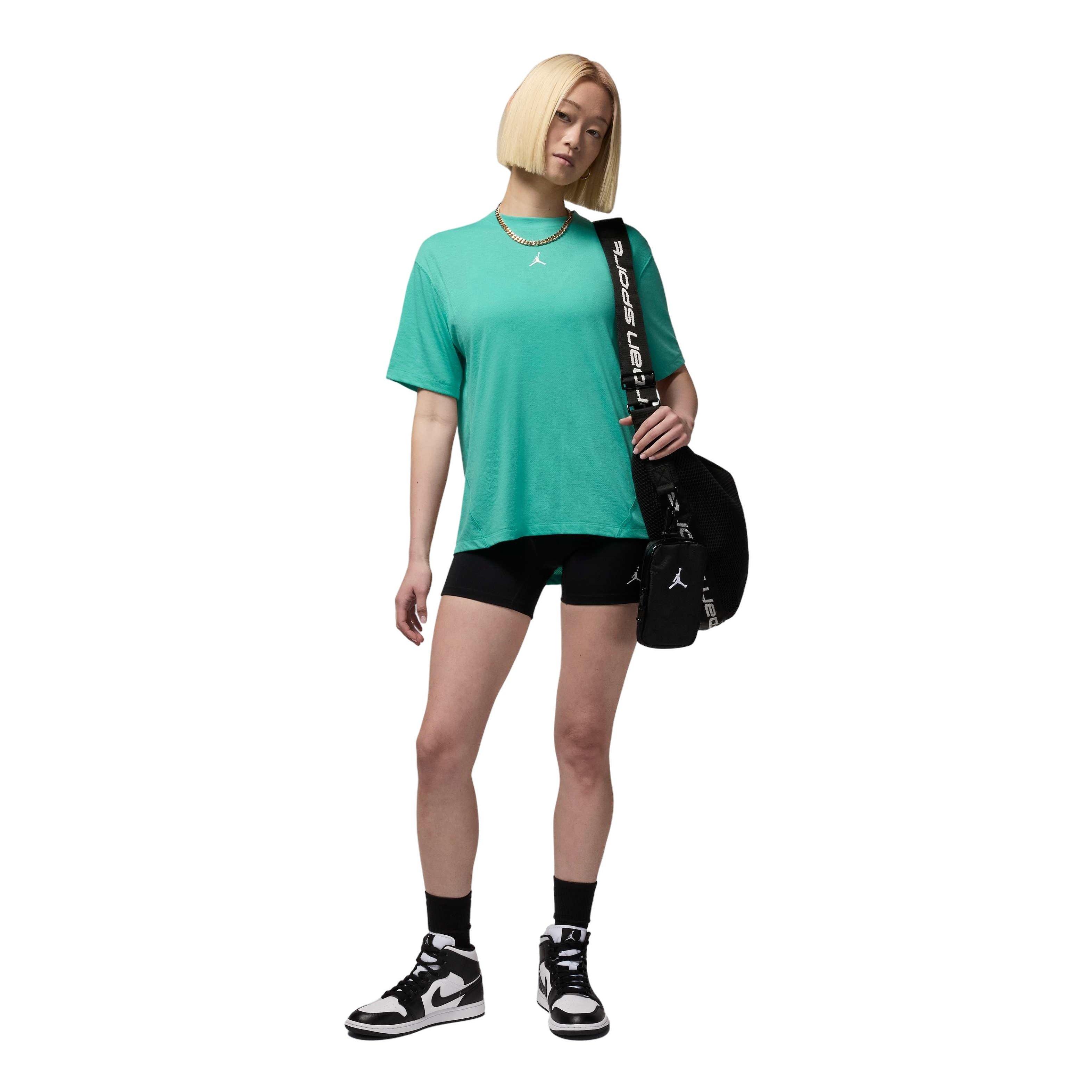Jordan Women's Sport Diamond Short-Sleeve Top -Green - GREEN Thumbnail View 5