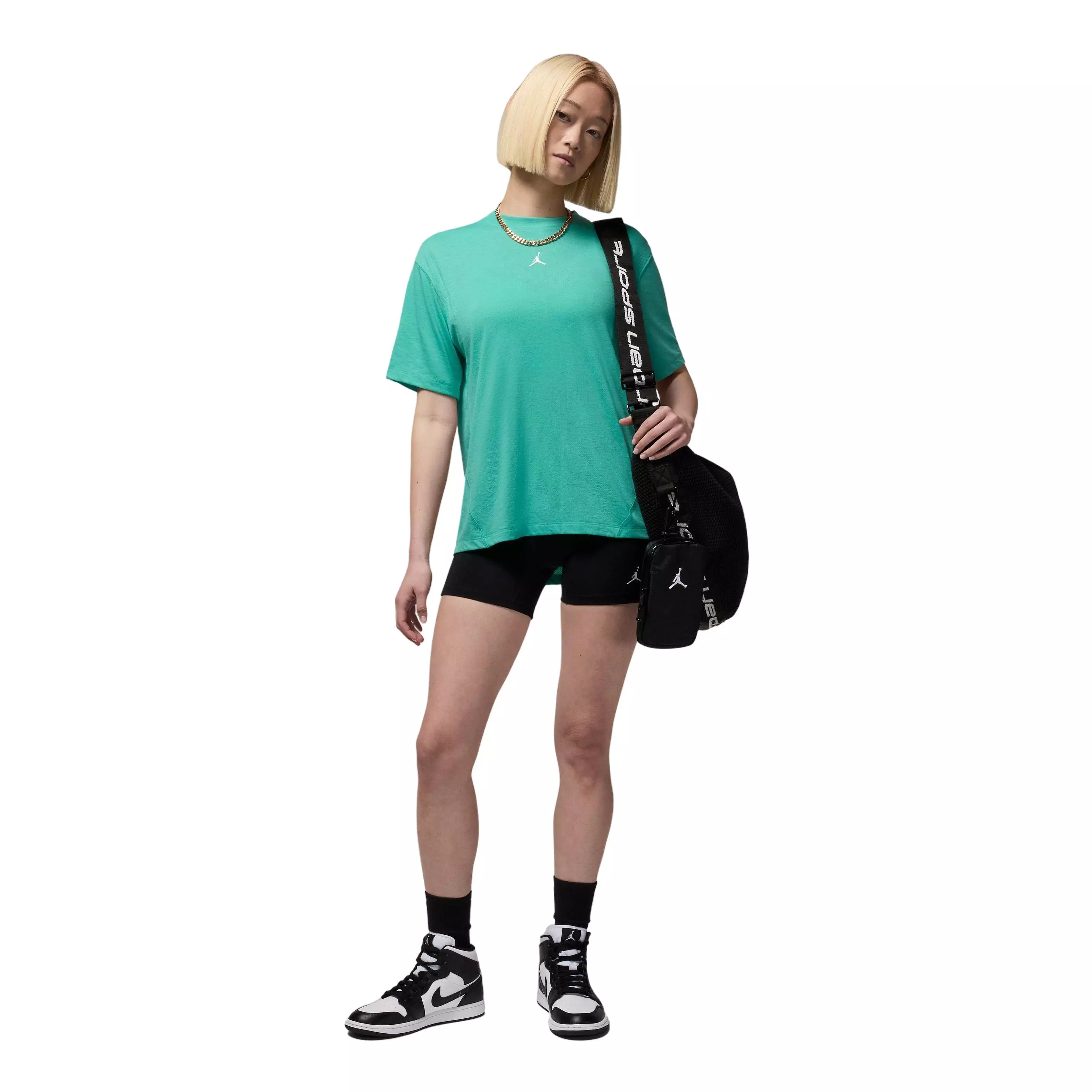 Jordan Women's Sport Diamond Short-Sleeve Top -Green - GREEN