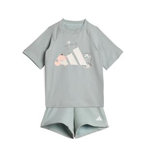 adidas Infant Kids' Tiro_Nster T-Shirt and Shorts Set - Light Green