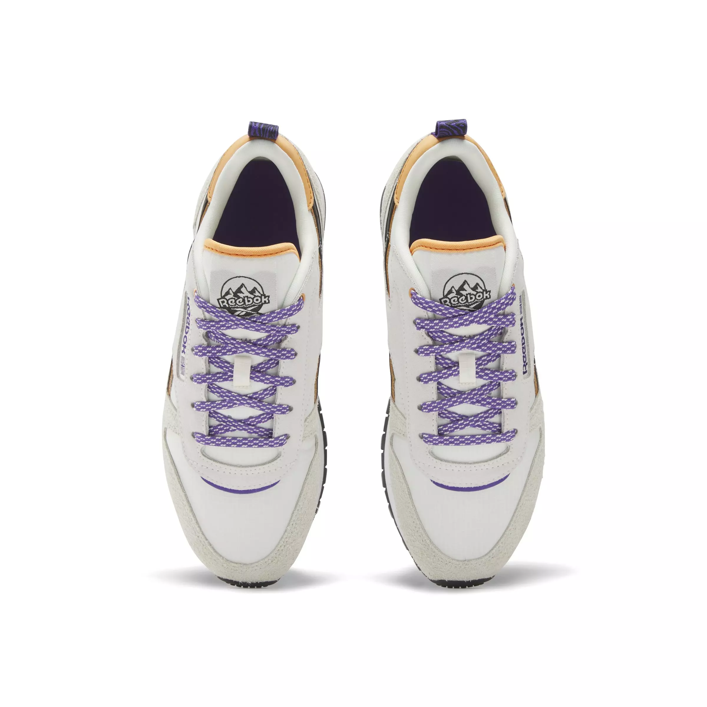 Reebok Classic Leather "Chalk/Alabaster/Dynamic Purple" Women's Shoe - CHALK/ALABASTER/PURPLE