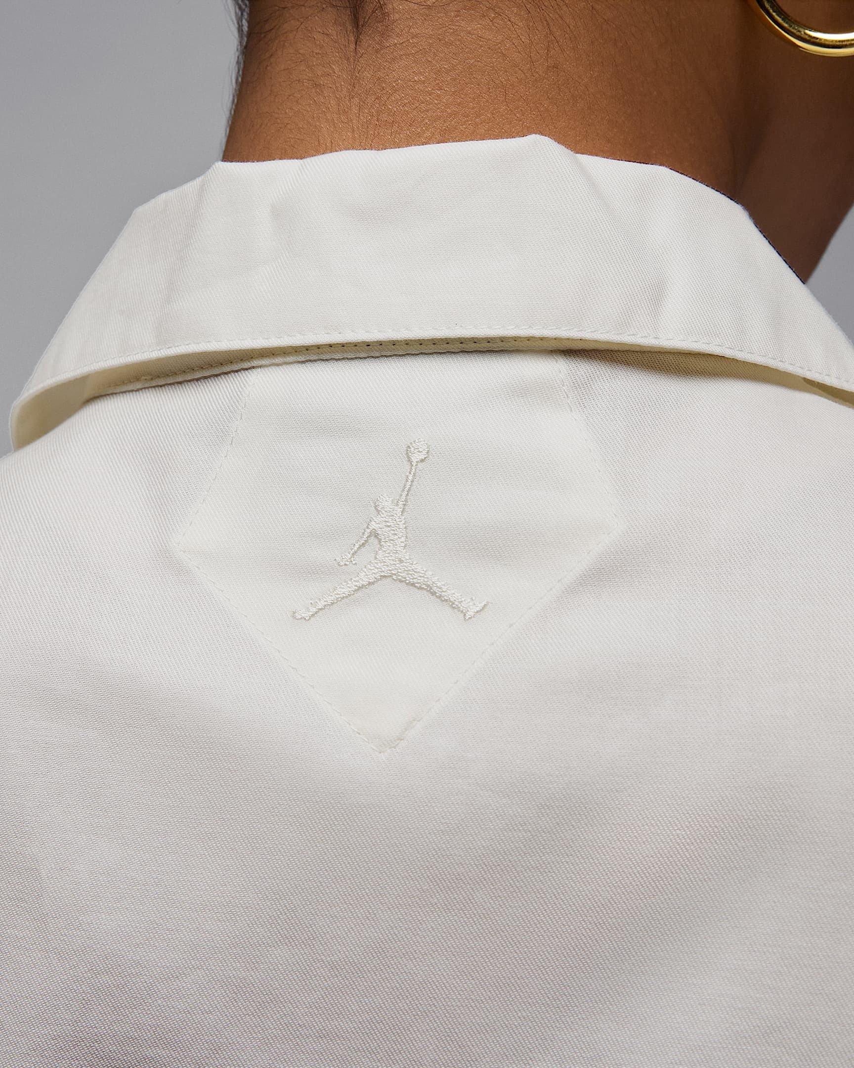 Jordan Women's Short-Sleeve Woven Rose Top - WHITE Thumbnail View 4