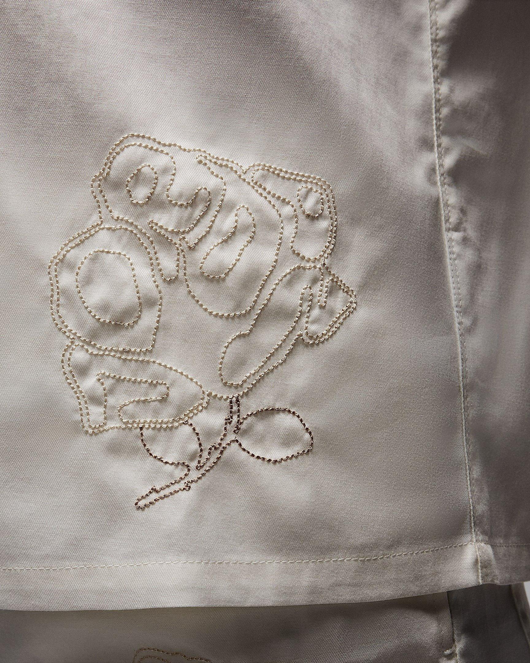 Jordan Women's Short-Sleeve Woven Rose Top - WHITE Thumbnail View 5