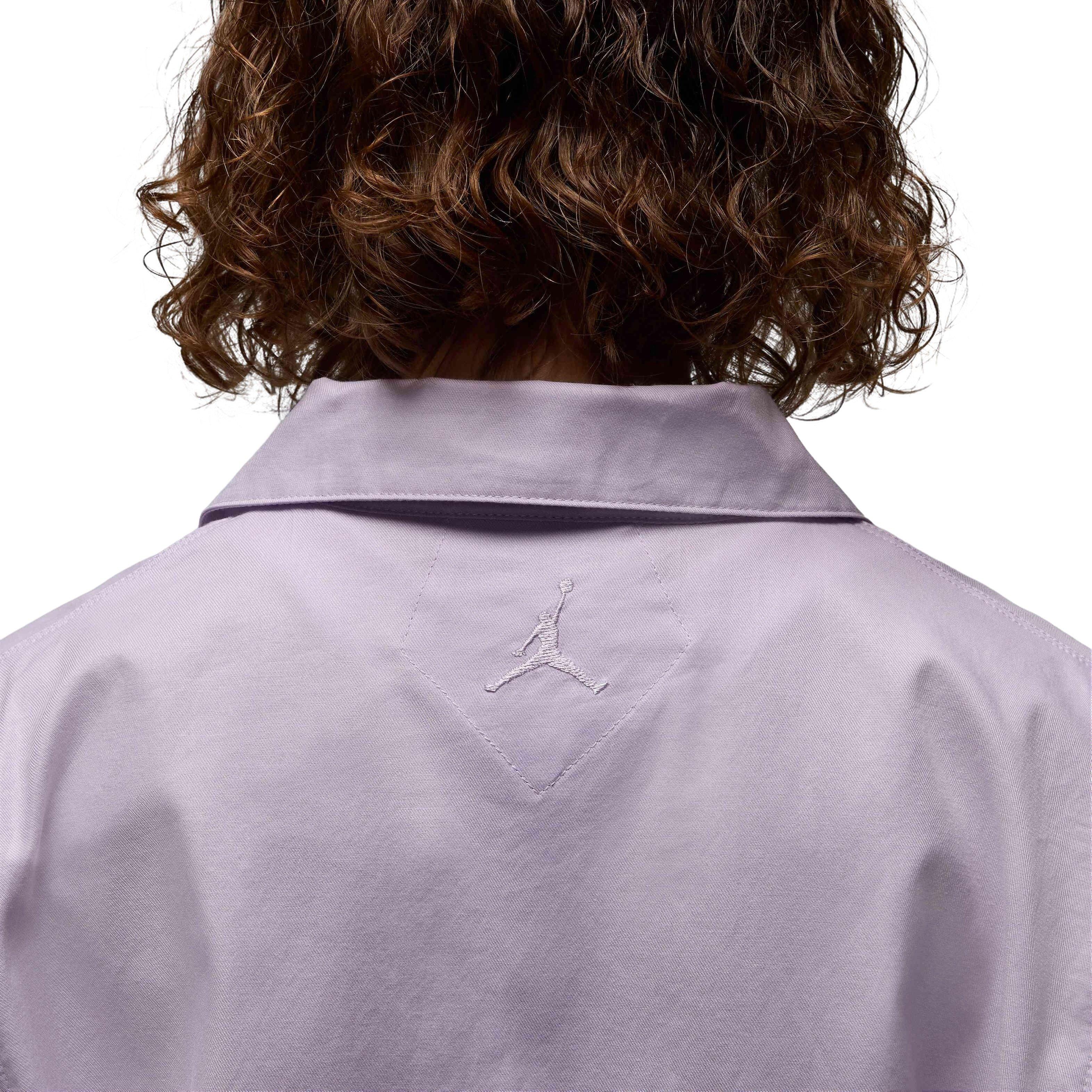 Jordan Women's Short-Sleeve Woven Rose Top - PURPLE Thumbnail View 6