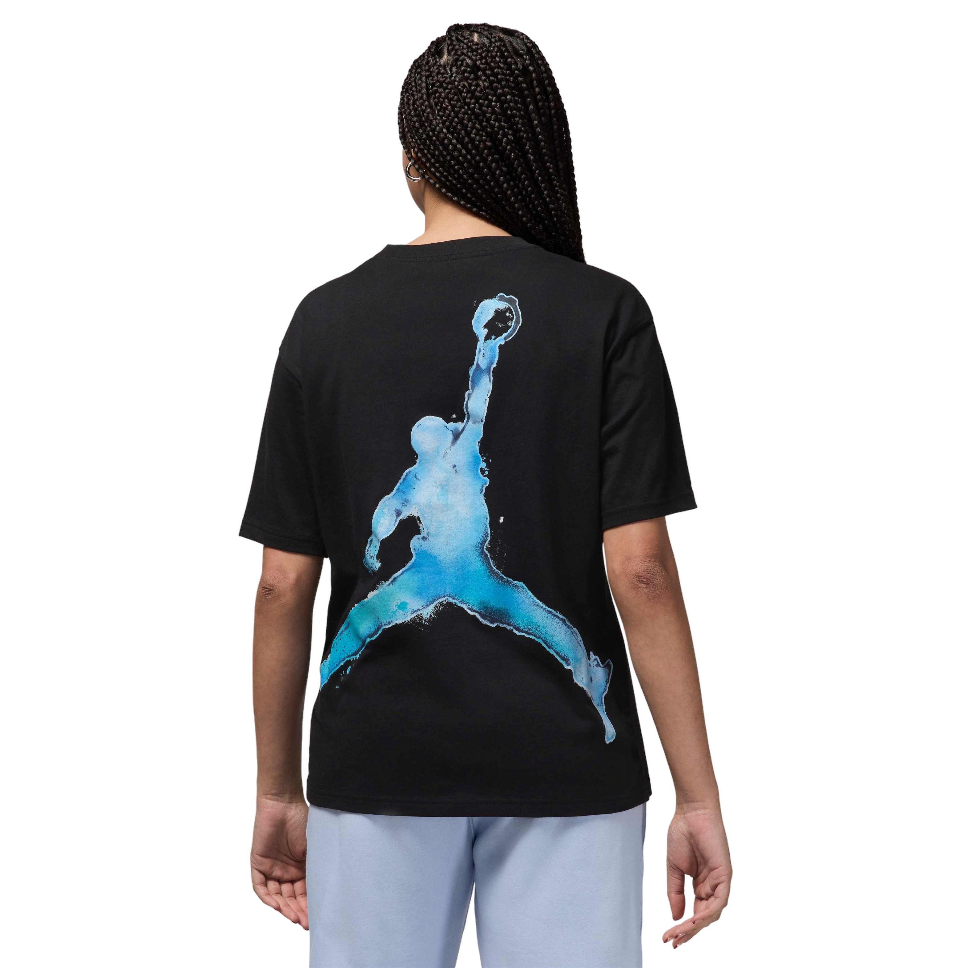 Jordan Women's Short-Sleeve Graphic Poolside T-Shirt - BLACK Thumbnail View 2