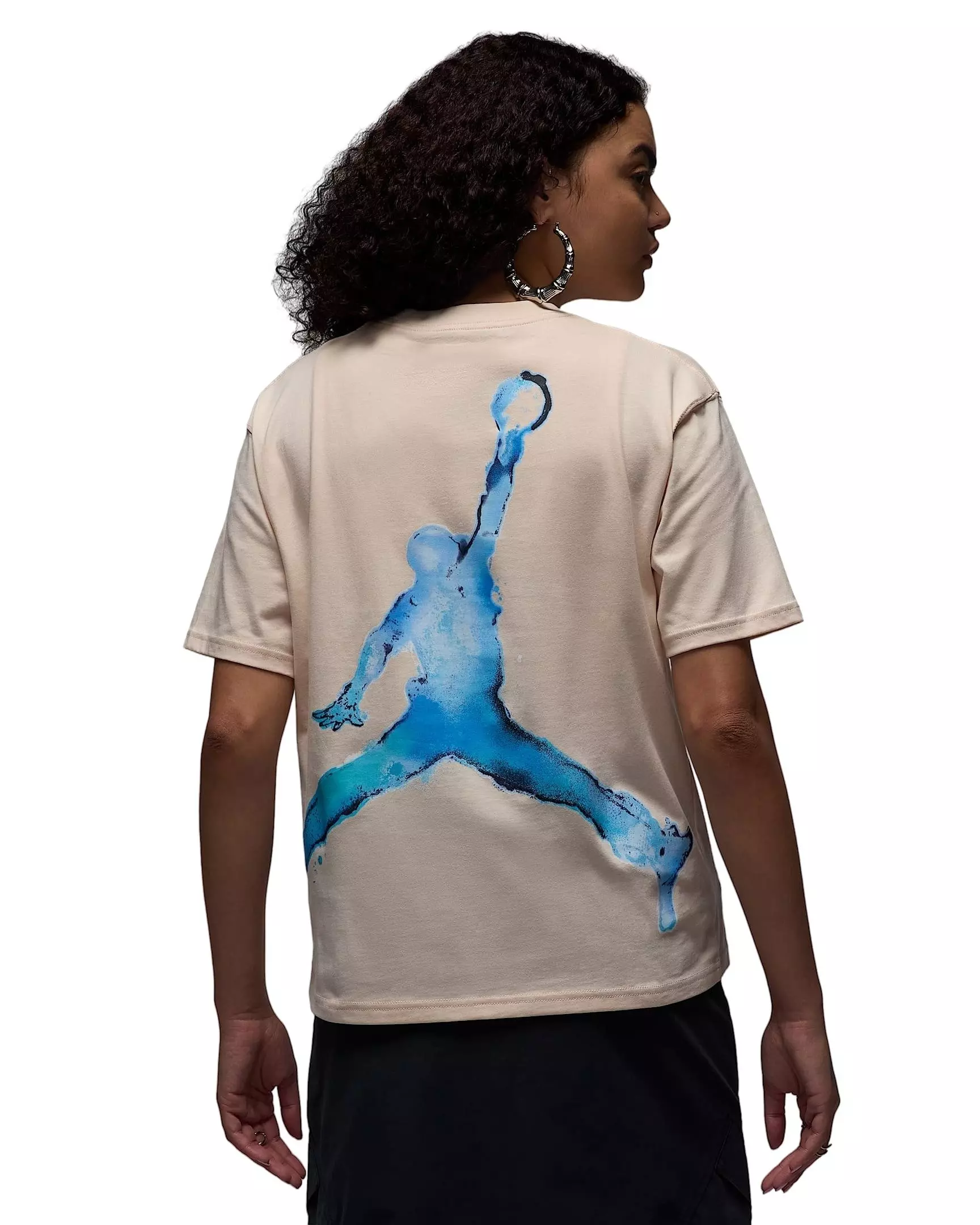 Jordan Women's Short-Sleeve Graphic Poolside T-Shirt - GUAVA