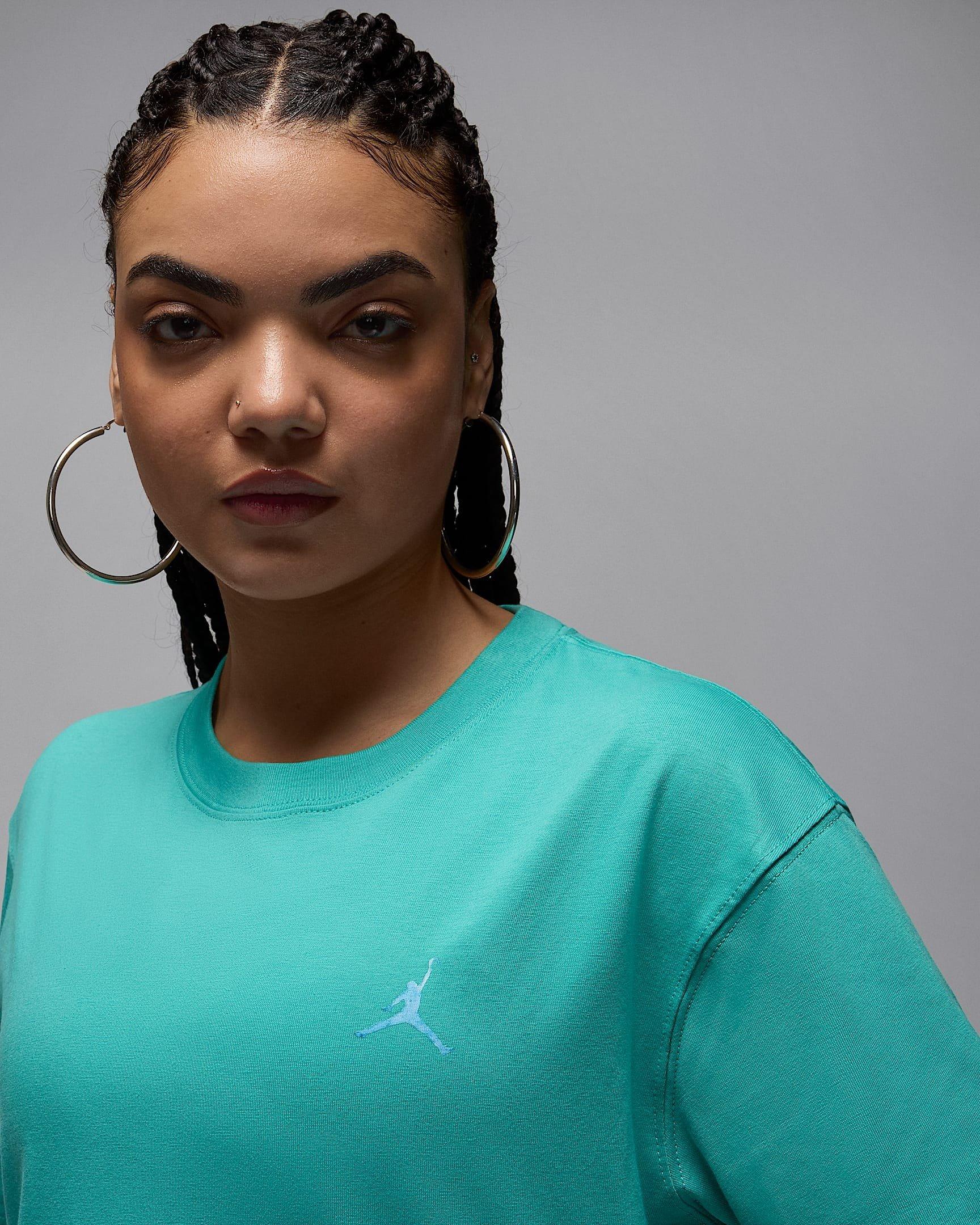 Jordan Women's Short-Sleeve Graphic Poolside T-Shirt - TEAL Thumbnail View 3