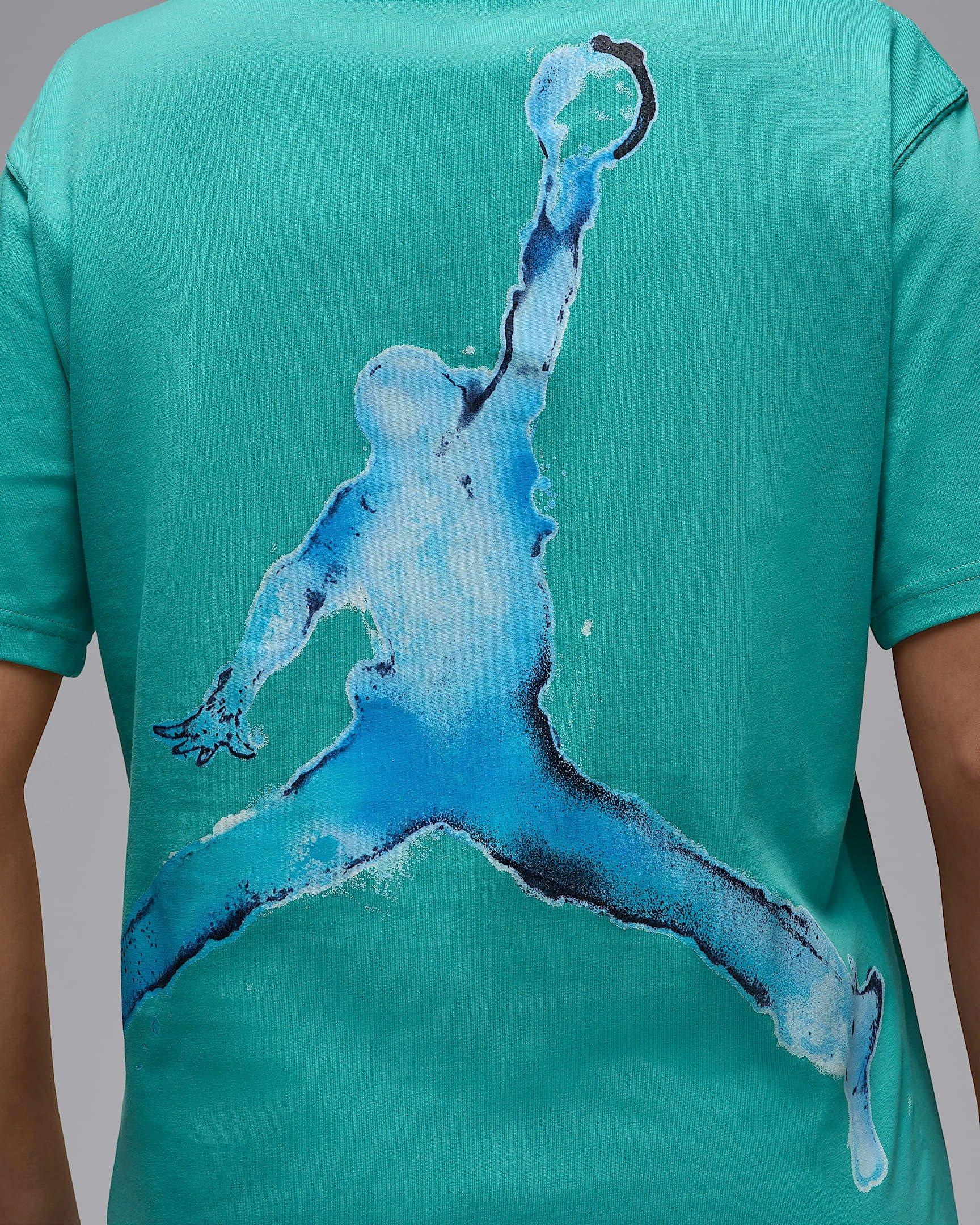 Jordan Women's Short-Sleeve Graphic Poolside T-Shirt - TEAL Thumbnail View 4