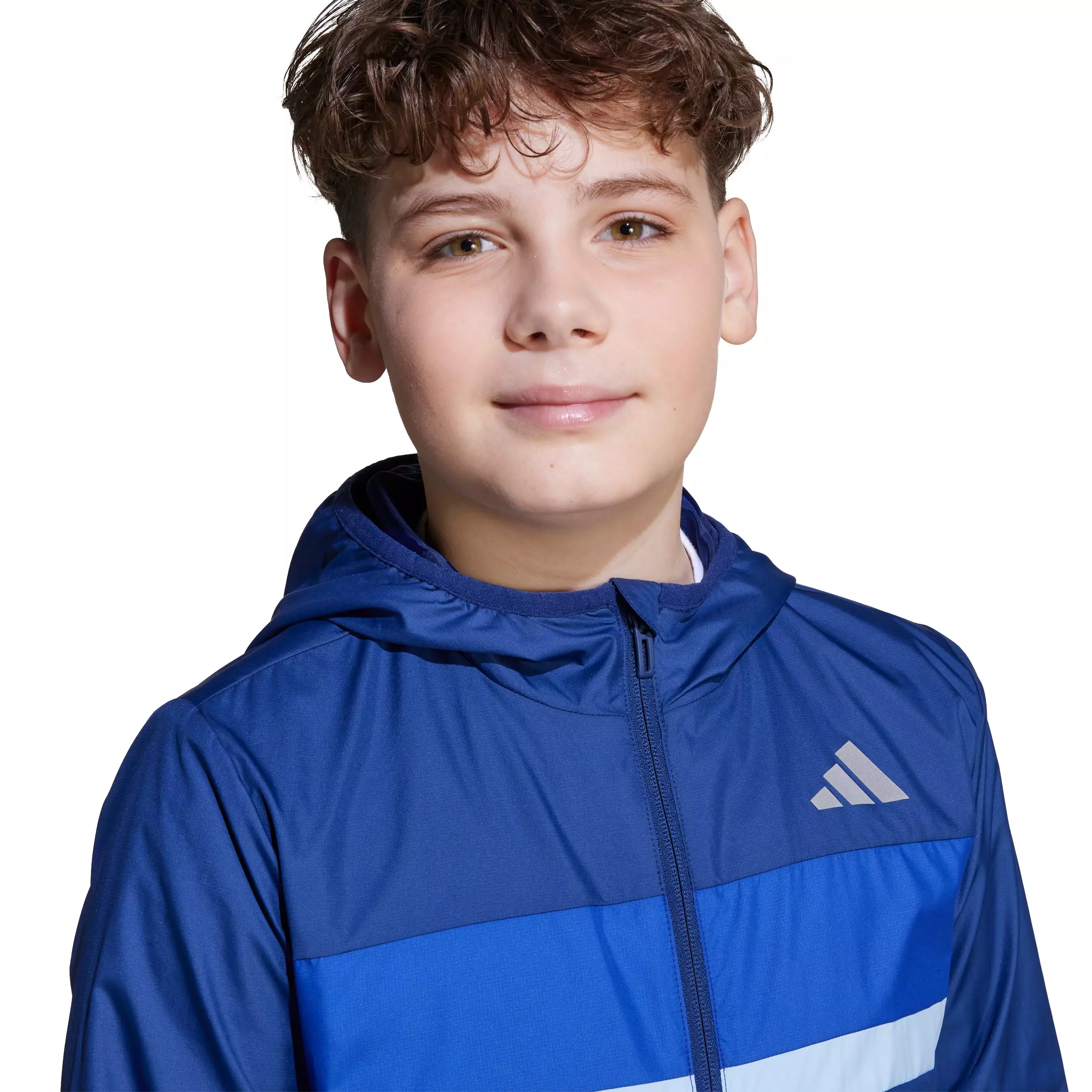 adidas Big Boys' Tiberio Windbreaker - Dark Blue - DARK BLUE