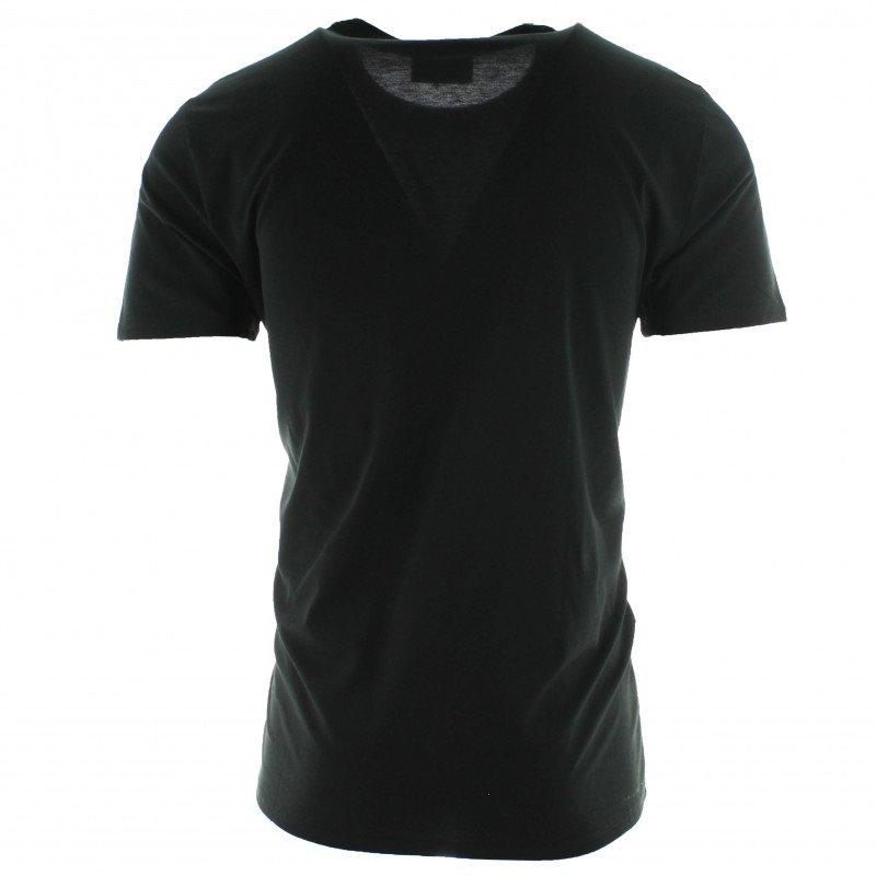 Lacoste Men's Pima Cotton Black Tee - BLACK Thumbnail View 2