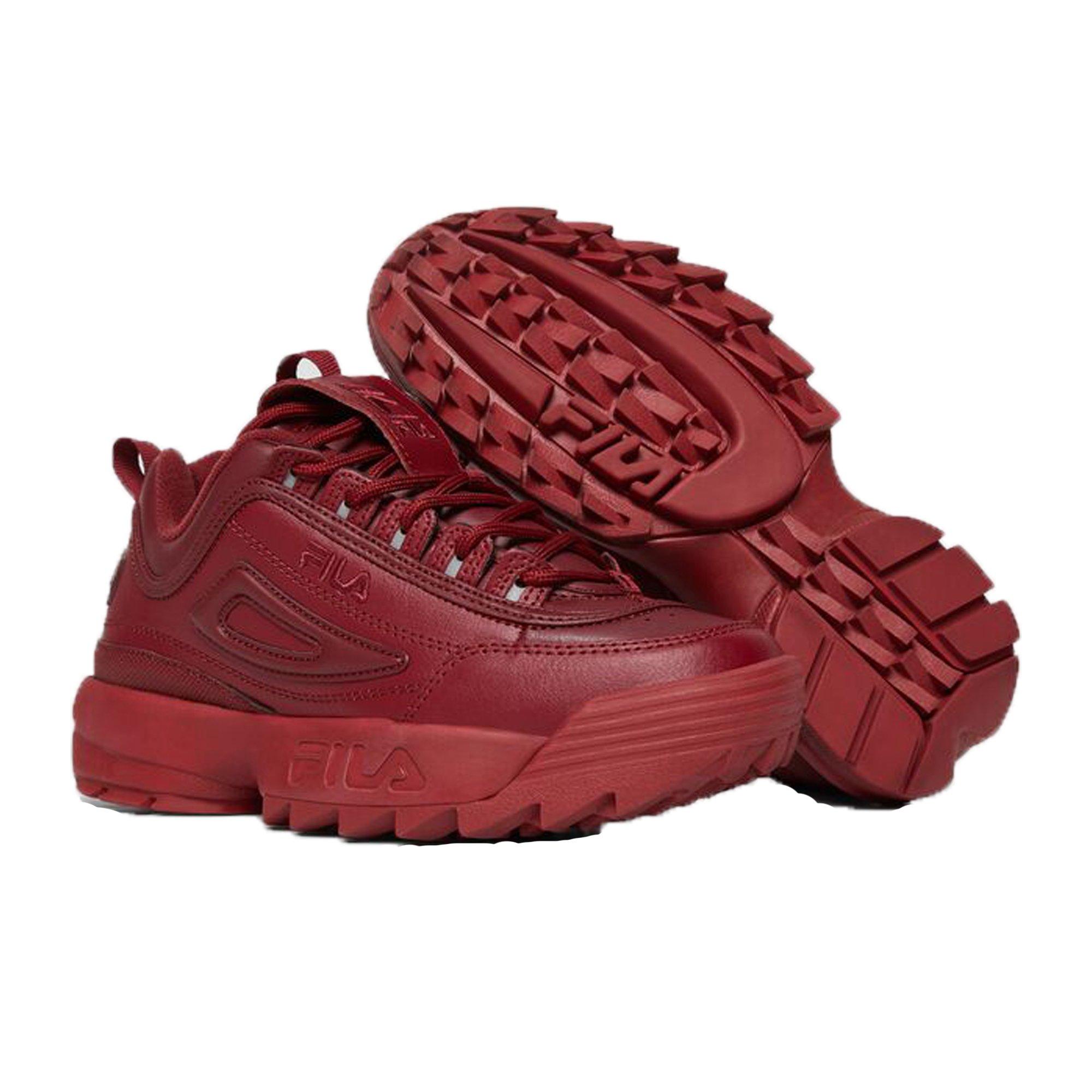 Maroon shop fila disruptor