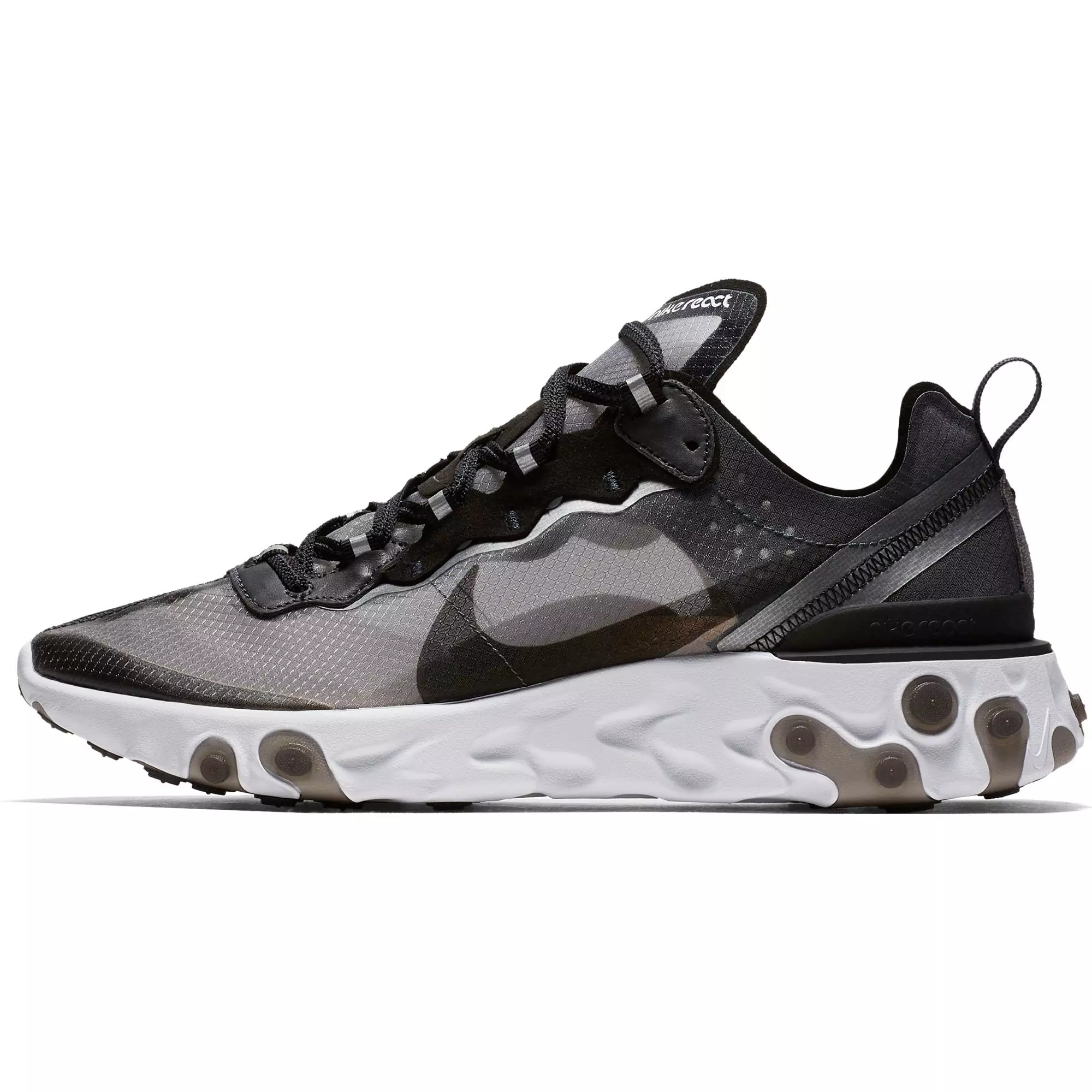 Nike React Element 87 &ldquo;Anthracite/Black/White" Gradeschool Kids' Shoe - BLACK