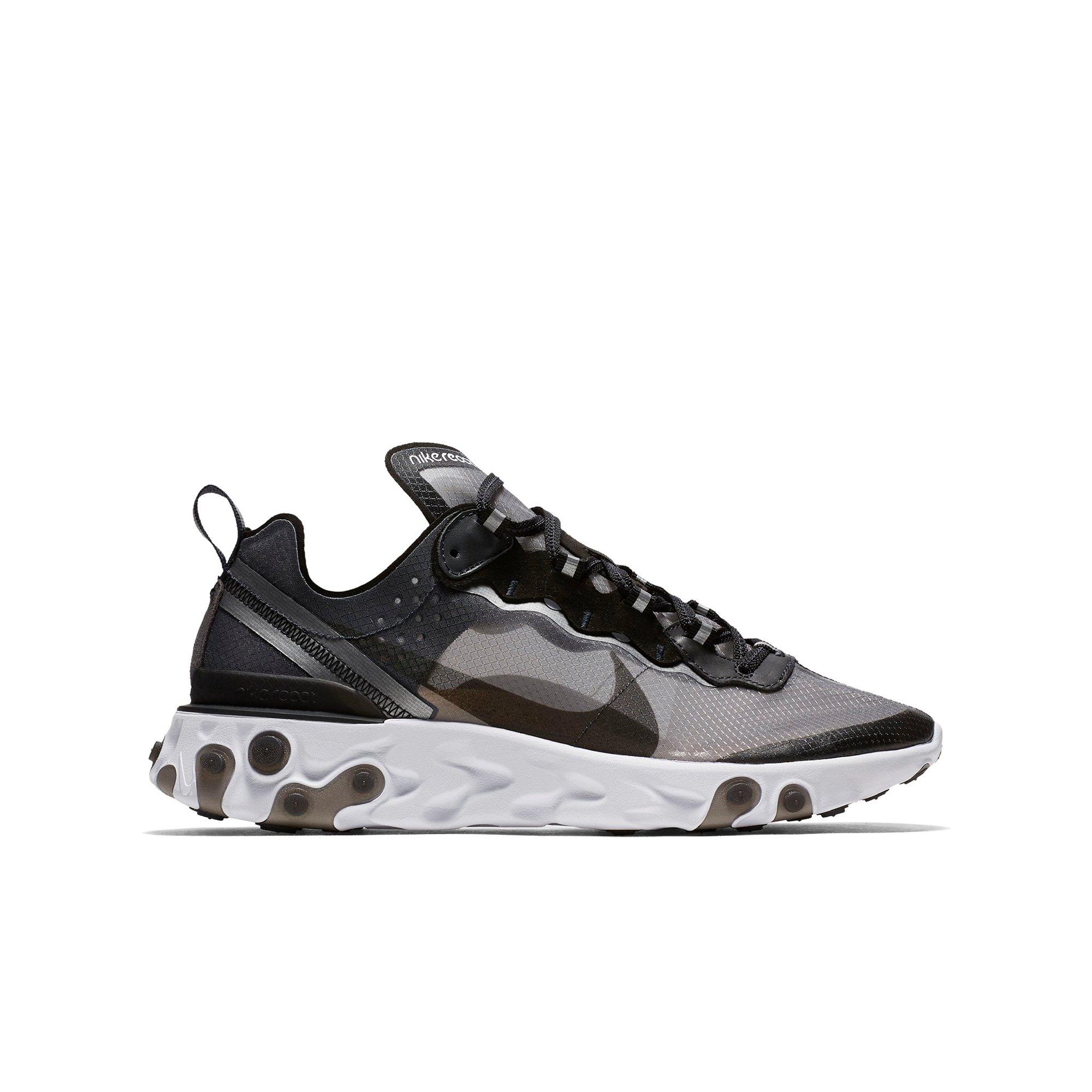 Nike React Element 87 &ldquo;Anthracite/Black/White" Gradeschool Kids' Shoe - BLACK Thumbnail View 1
