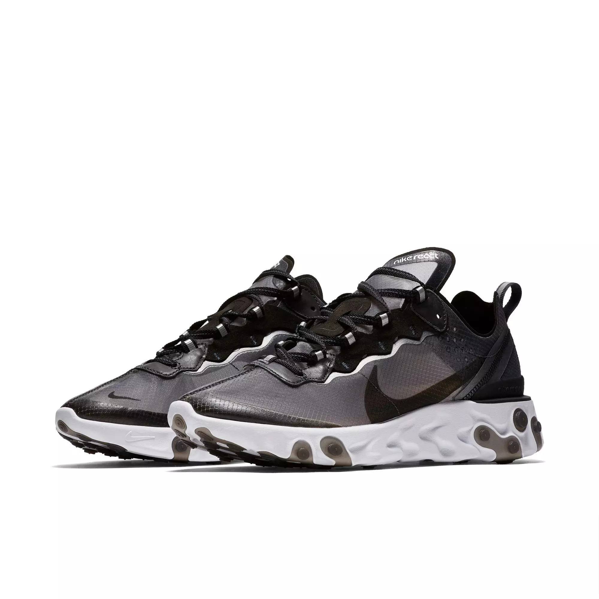 Nike React Element 87 &ldquo;Anthracite/Black/White" Gradeschool Kids' Shoe - BLACK