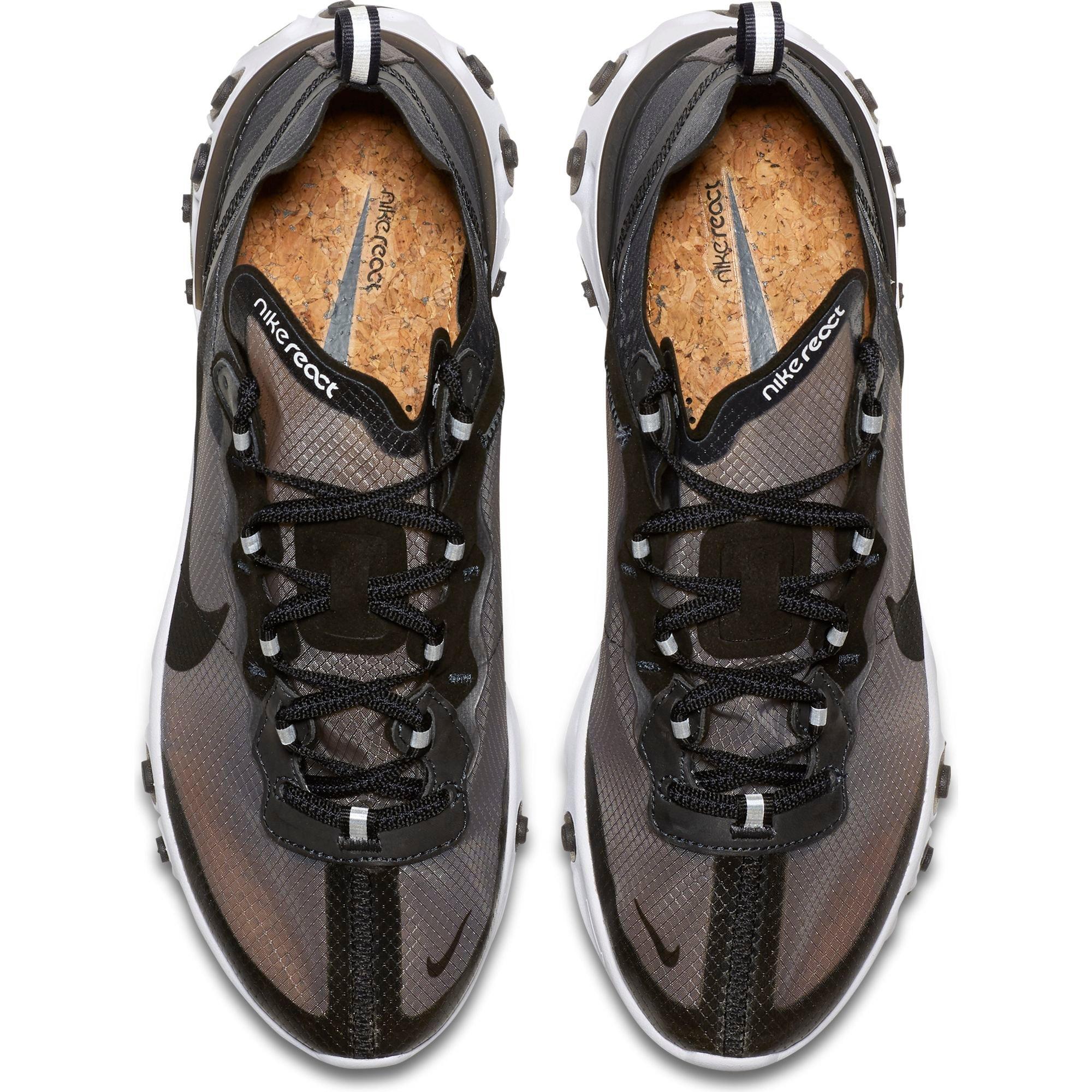 Nike React Element 87 &ldquo;Anthracite/Black/White" Gradeschool Kids' Shoe - BLACK Thumbnail View 7