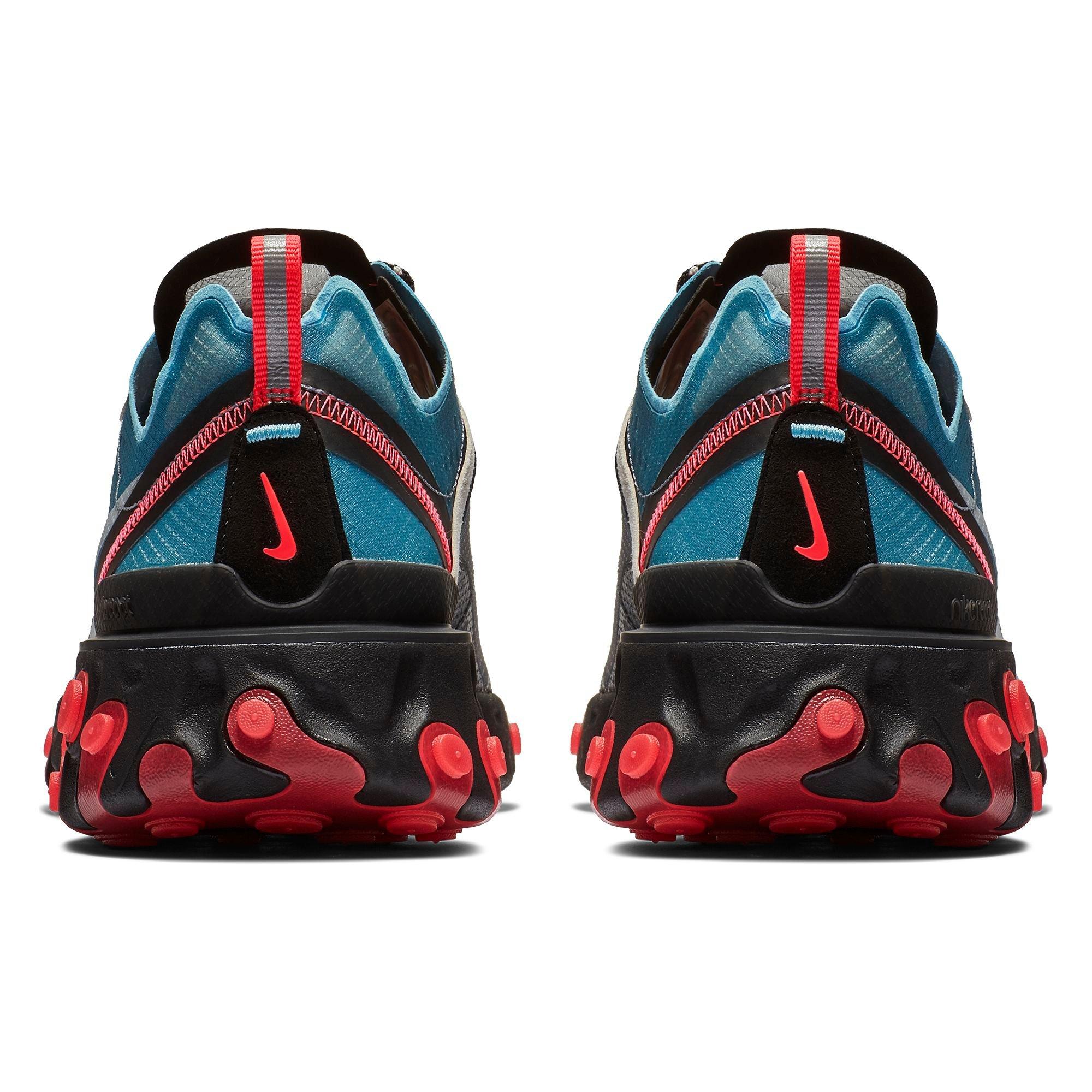 Nike React Element 87 &ldquo;Black/Cool Grey/Blue Chill/Solar Red&rdquo; Men's Shoe - BLACK Thumbnail View 6