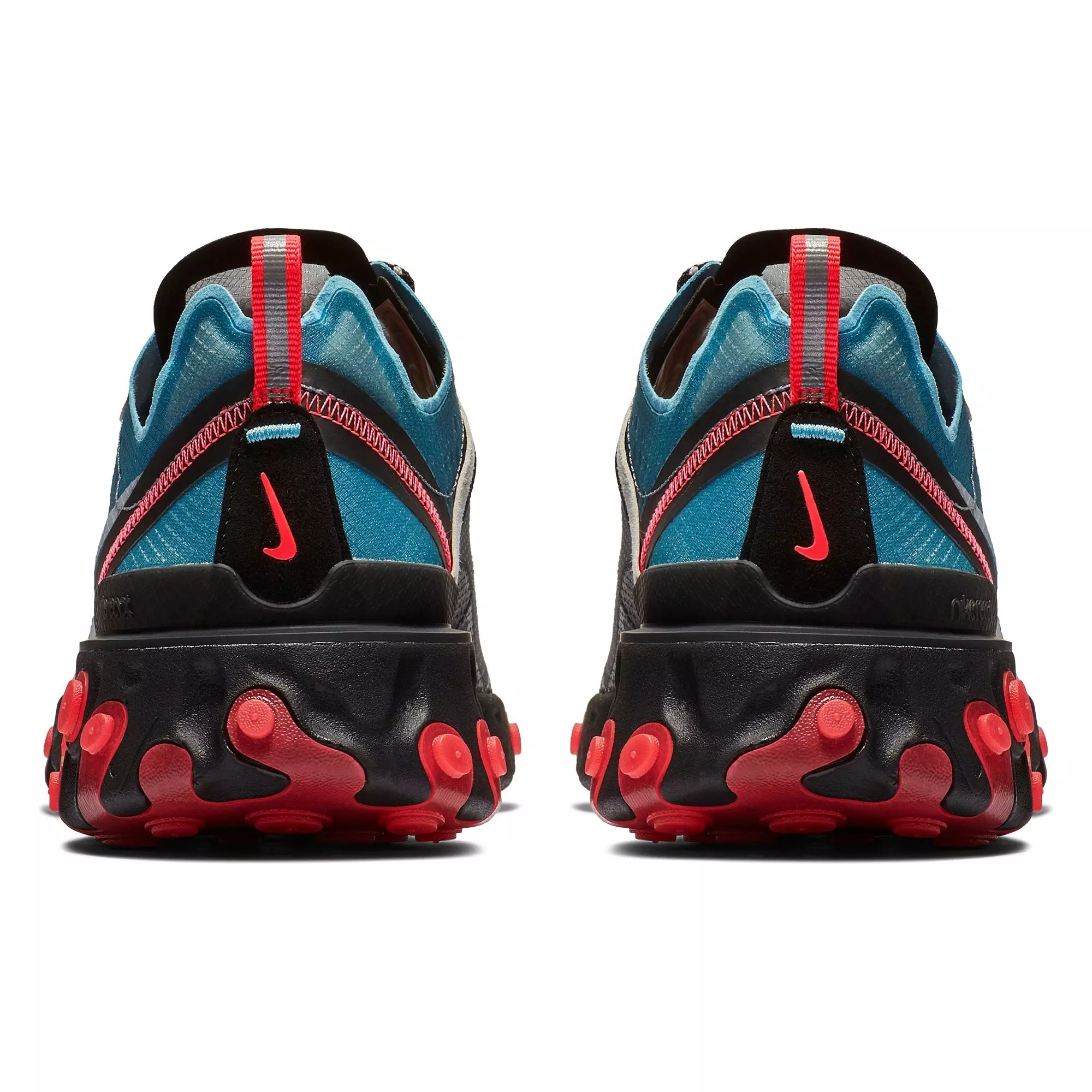 Nike React Element 87 &ldquo;Black/Cool Grey/Blue Chill/Solar Red&rdquo; Men's Shoe - BLACK