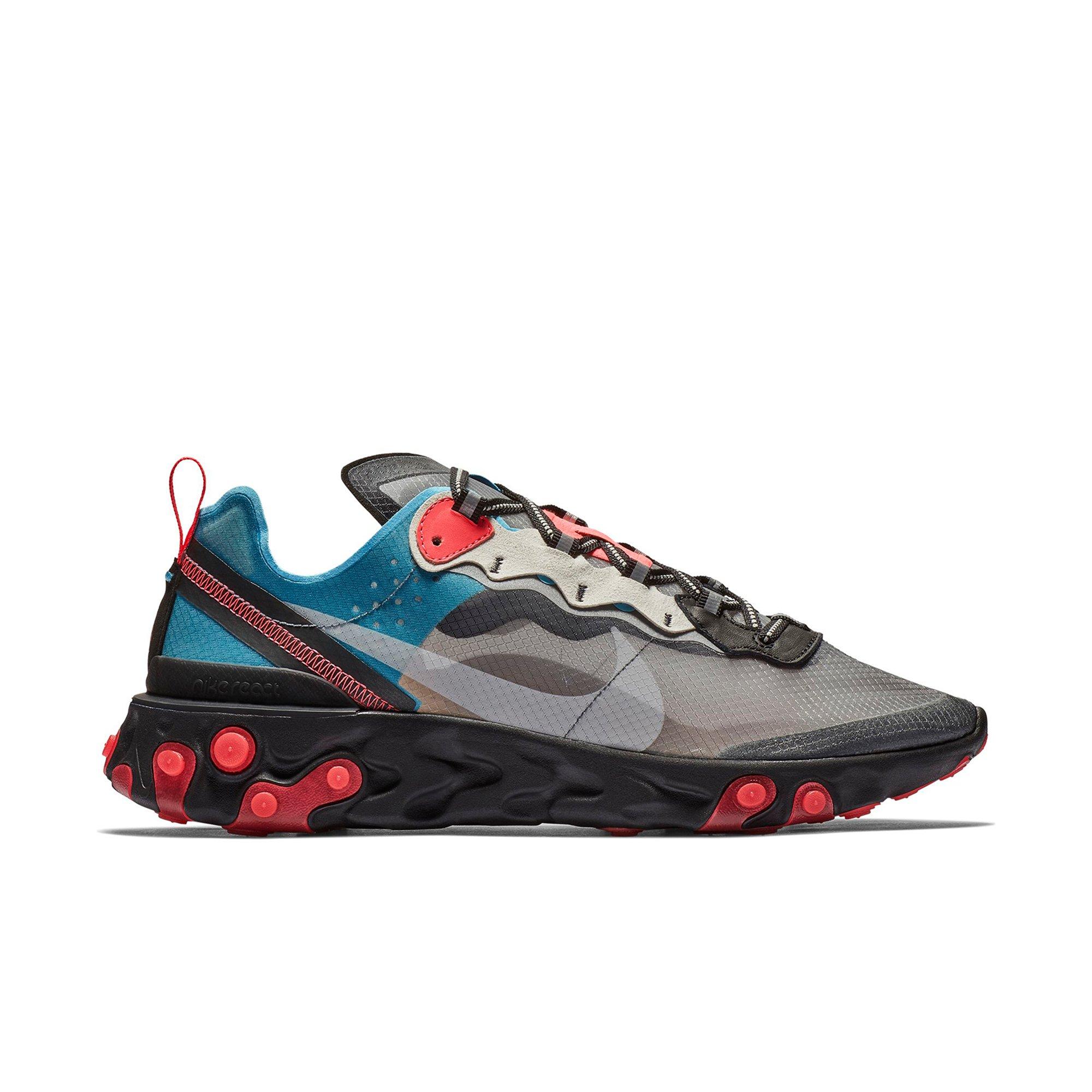 Nike React Element 87 “Black/Cool Grey/Blue Chill/Solar Red  display picture 3