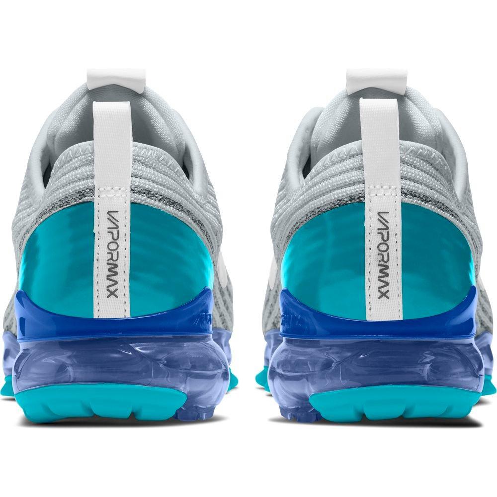 Nike Air Vapormax Flyknit 3 "Pure Platinum/White/Oracle Aqua" Grade School Kid's Shoe - GREY Thumbnail View 5