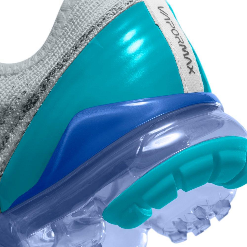 Nike Air Vapormax Flyknit 3 "Pure Platinum/White/Oracle Aqua" Grade School Kid's Shoe - GREY Thumbnail View 8