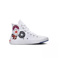 Converse All-Star Logo Play "White" Grade School Kids' Shoe - WHITE
