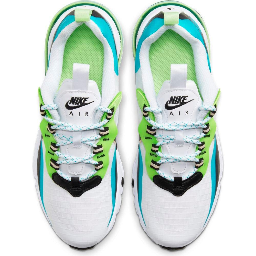 Nike Air Max 270 React Se Oracle Aqua Black Grade School Kid S Shoe Hibbett City Gear