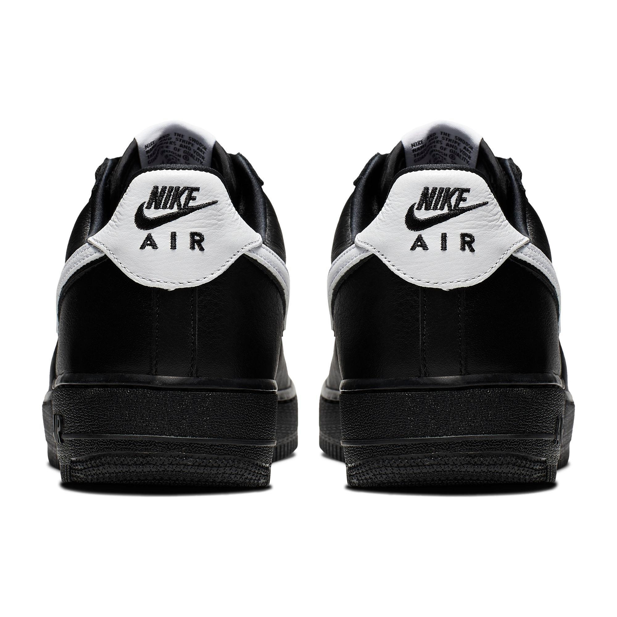 air force 1 qs black white
