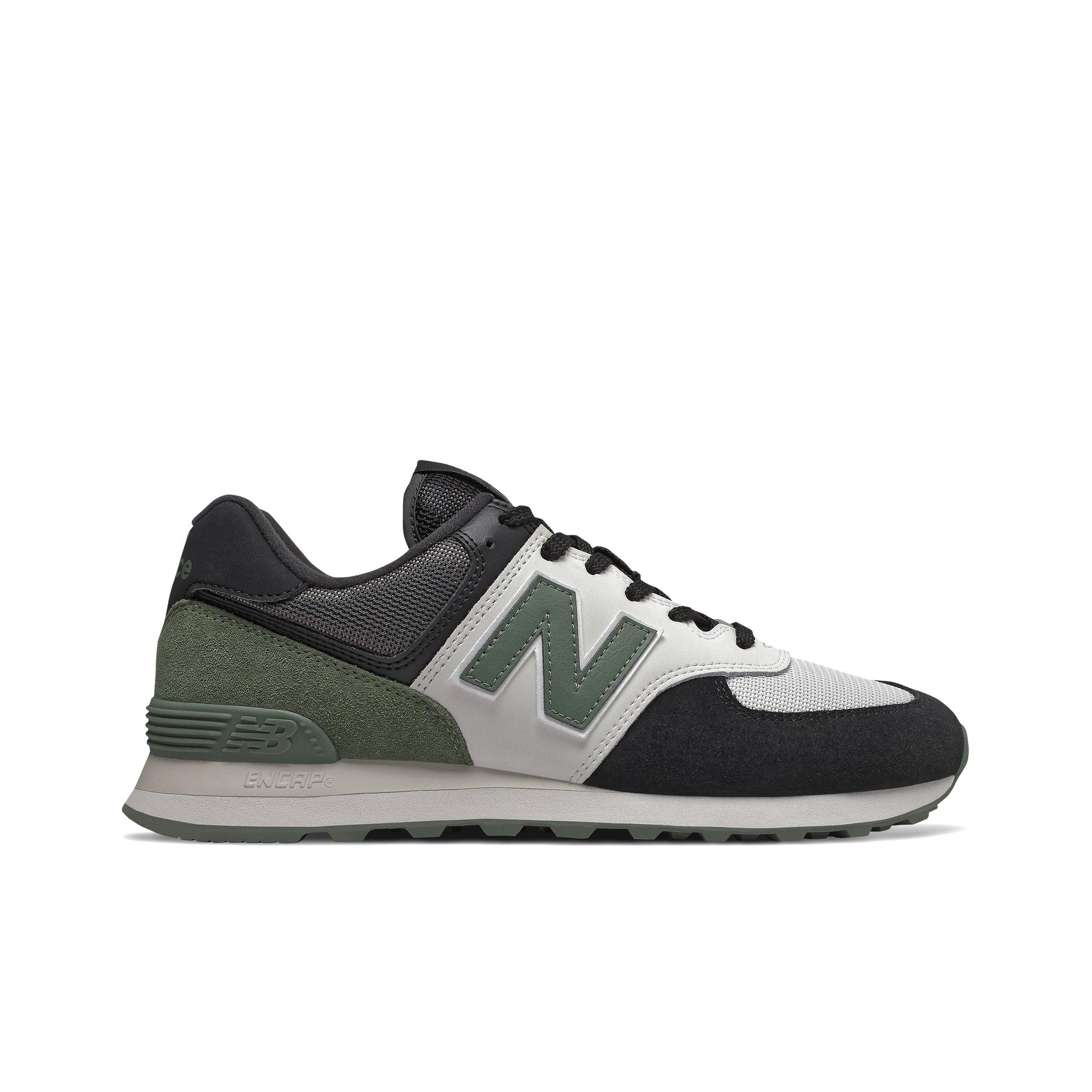 new balance 574 black and green