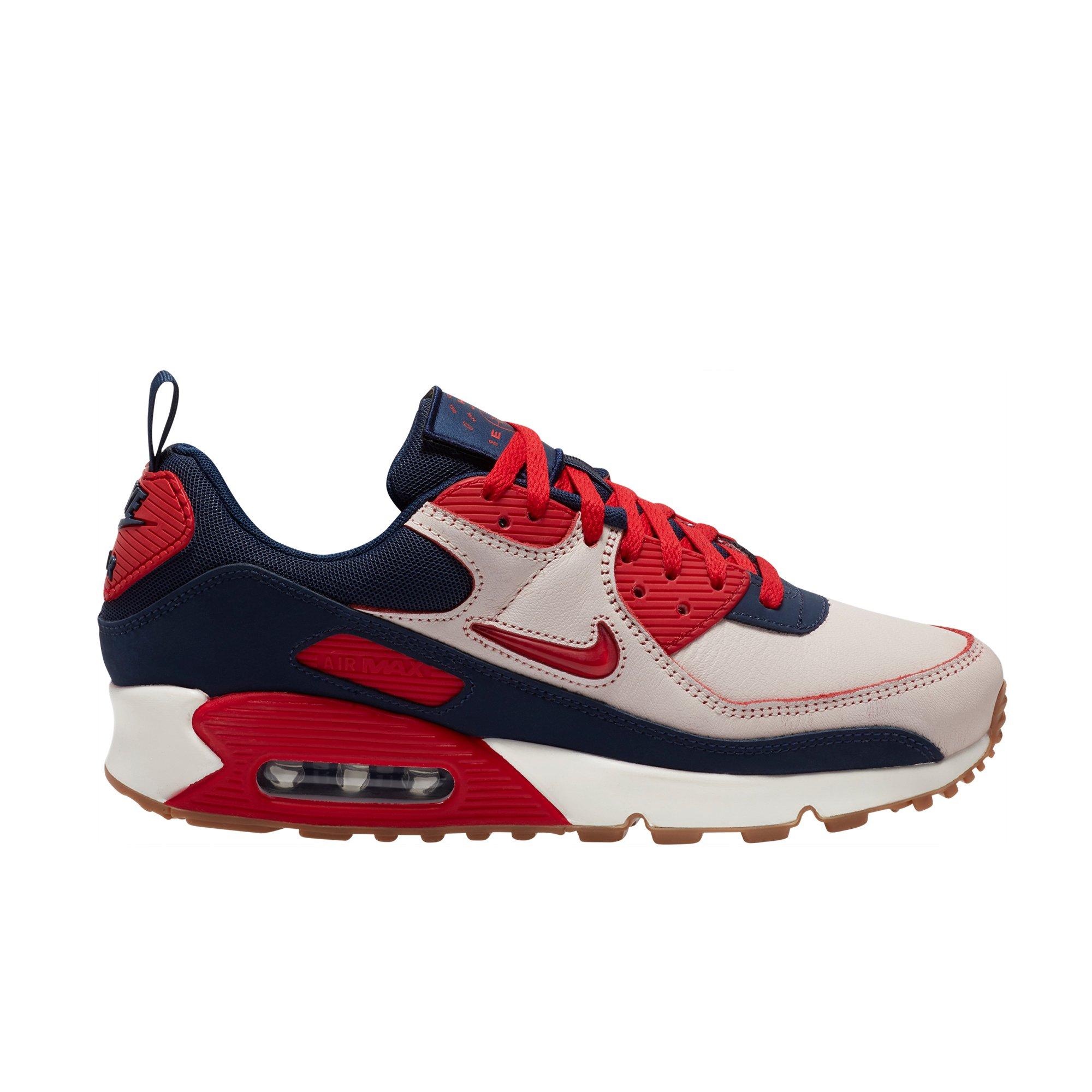 blue and red air max 90