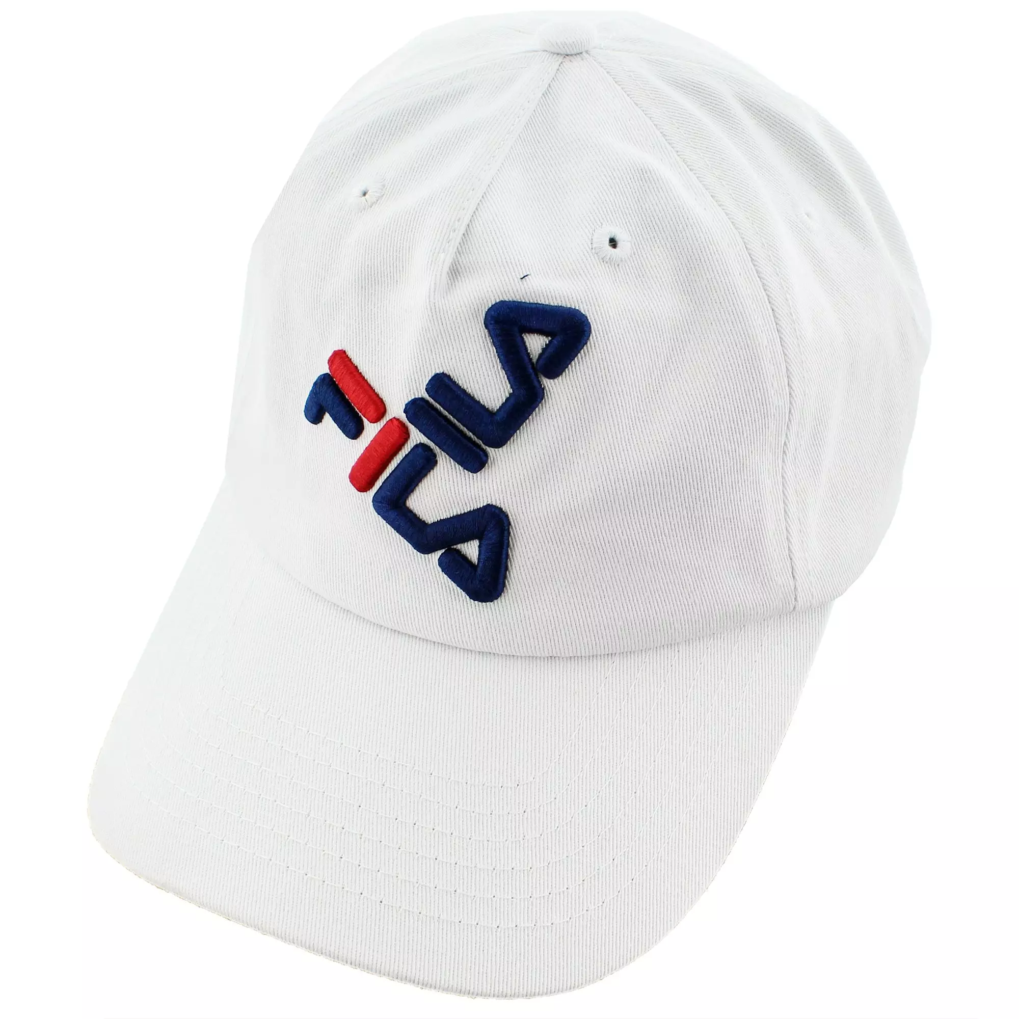 FILA Cotton Twill Cap-White - WHITE