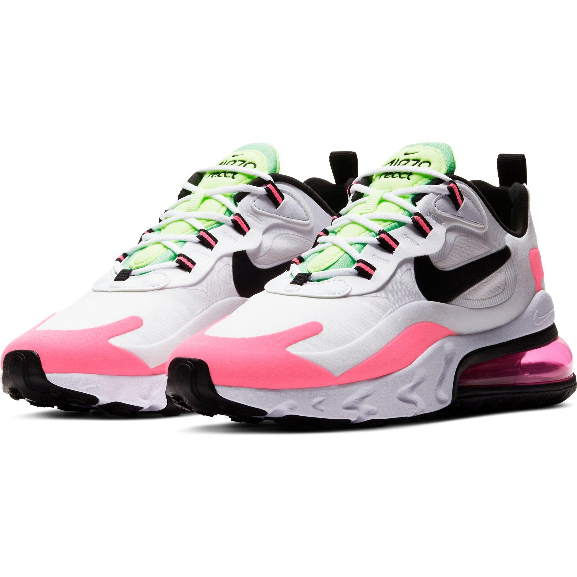 Nike air max 270 best sale react pink white black