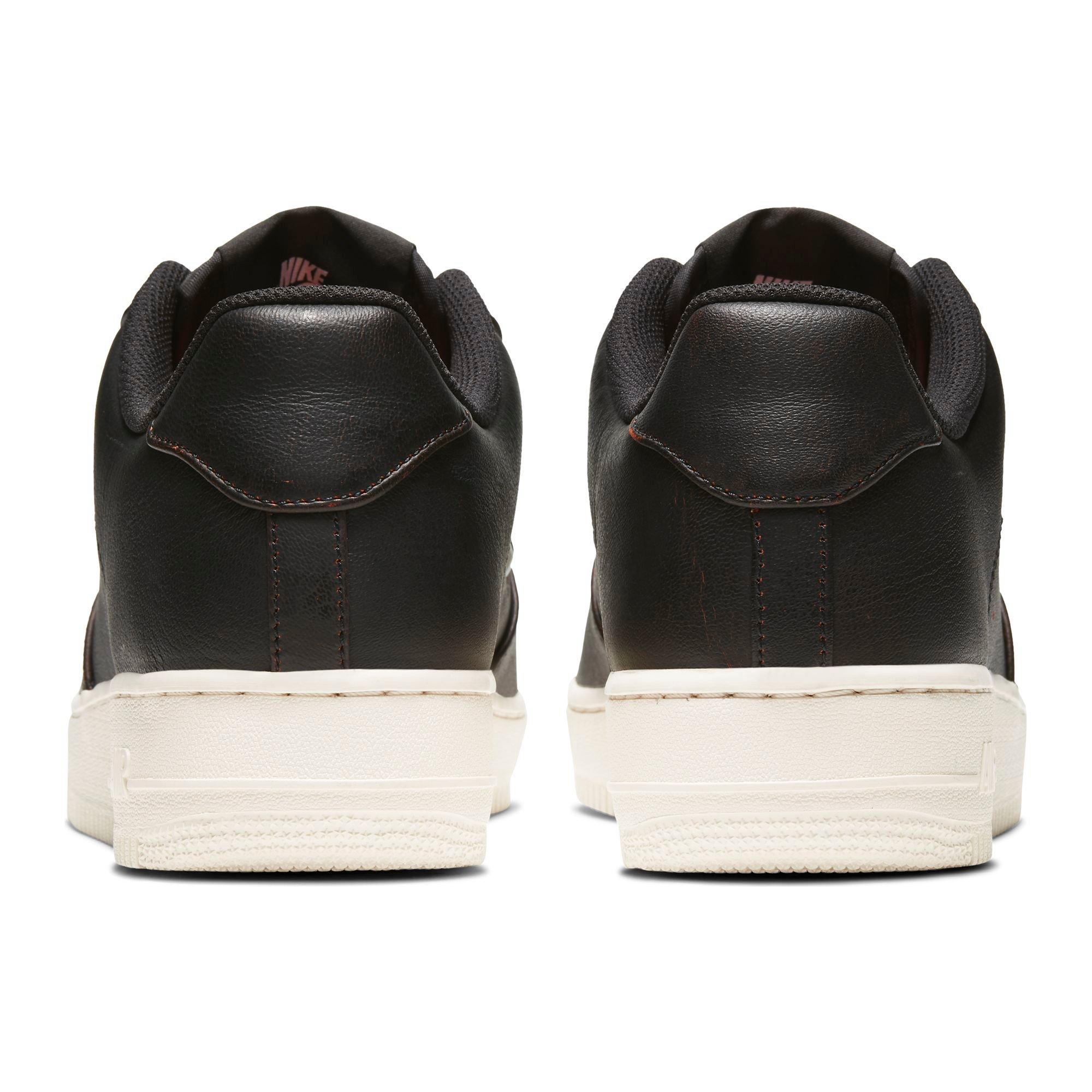 Nike Air Force 1 '07 Jewel Premium "Black/Safety Orange" Men's Shoe - BLACK Thumbnail View 10